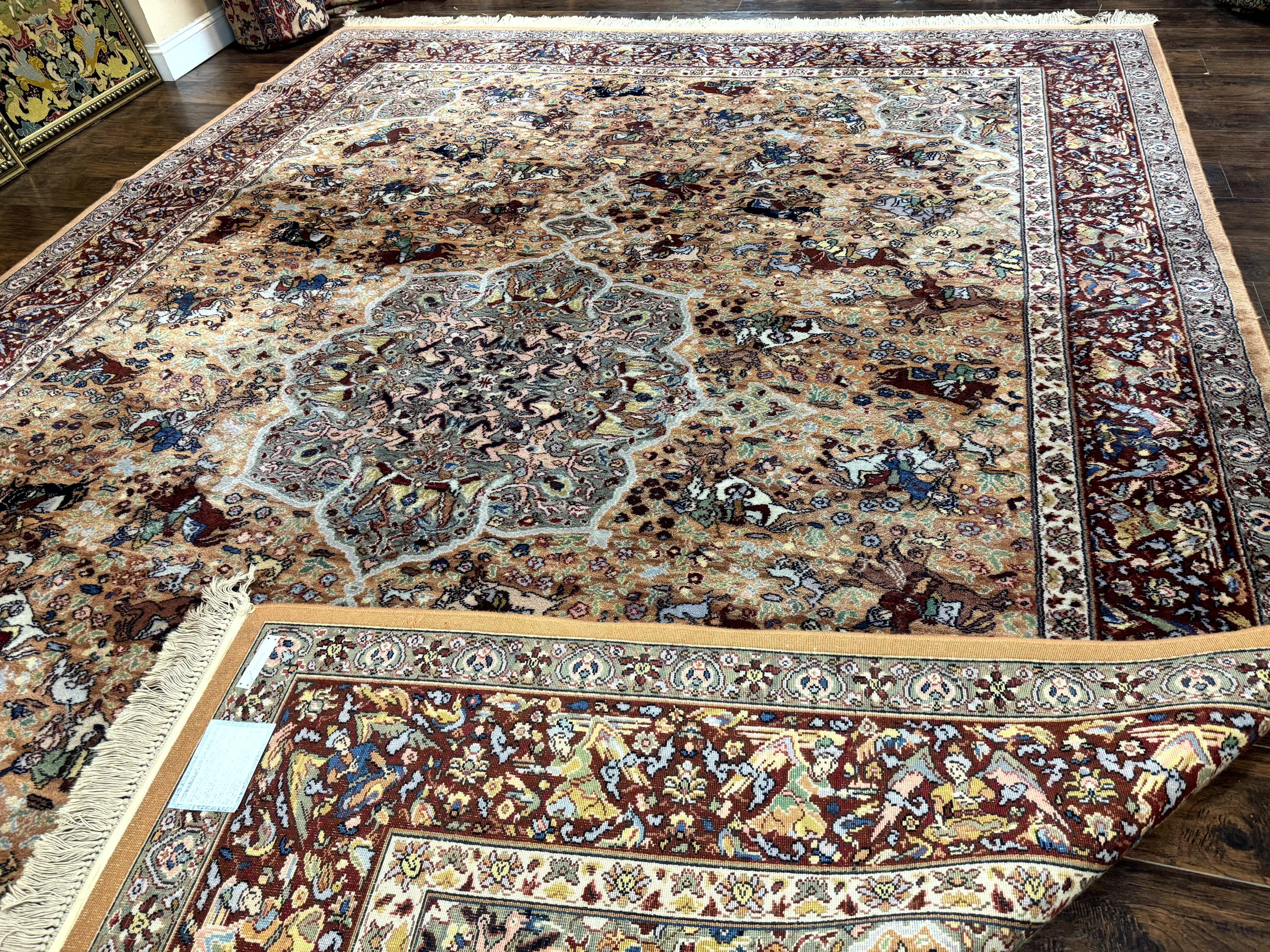 Karastan Rug 10x14 - Persian Hunting #723 - Wool Pile, Vintage - Jewel Rugs