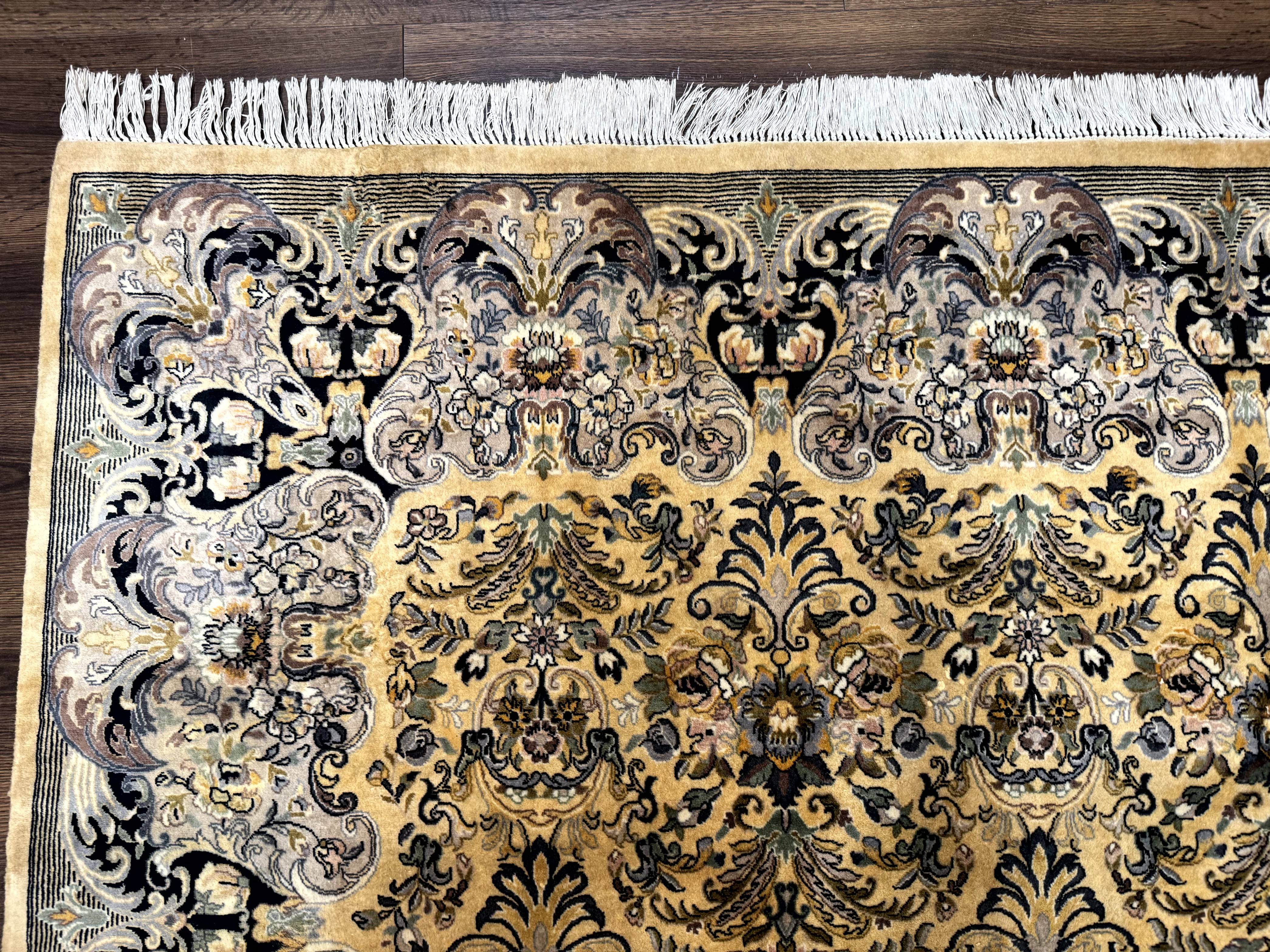 Pak Persian Rug 8x10, Allover Pattern, Fine 225 KPSI, Cream - Jewel Rugs