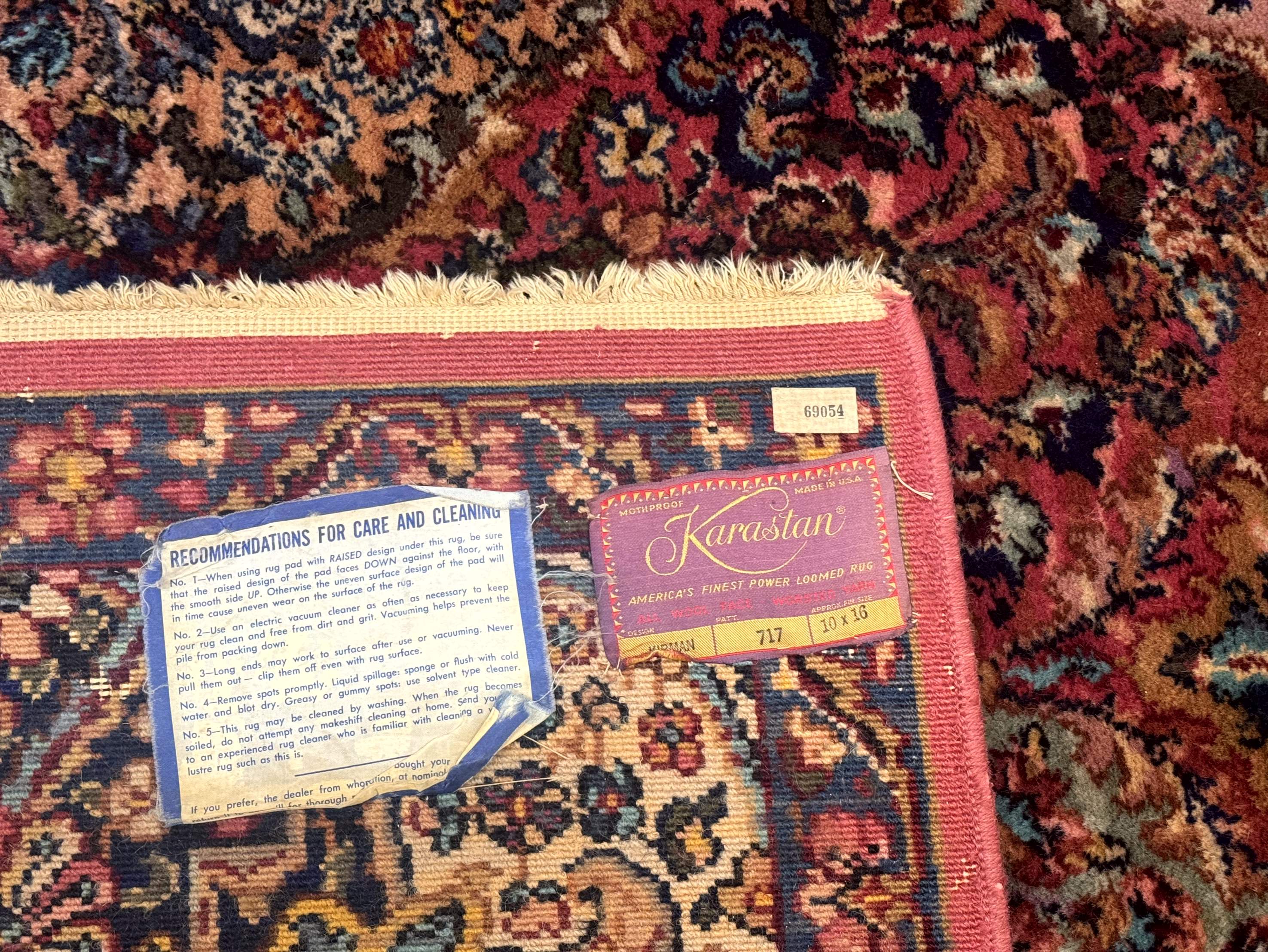 10x16 Karastan Multicolor Panel Kirman Rug #717, Palace Size Wool Discontinued Original 700 Series - Jewel Rugs