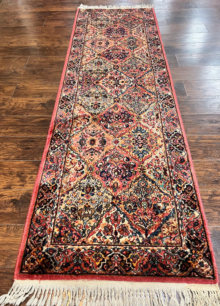 Karastan Runner Rug 3 x 9, Multicolor Panel Kirman Runner 717, Wool P