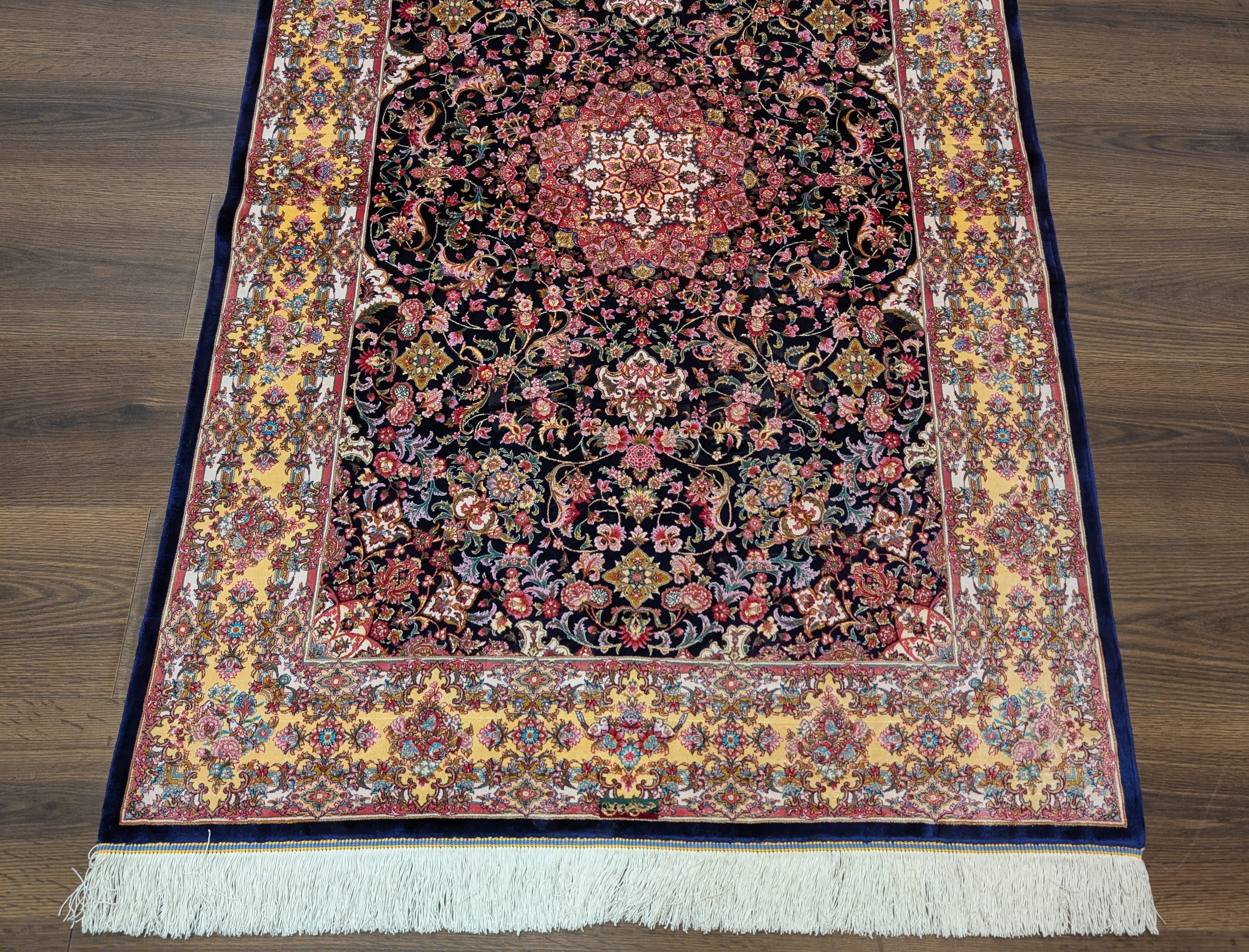 Persian Silk Rug 3x5, Fine, Bamboo Silk, New - Jewel Rugs