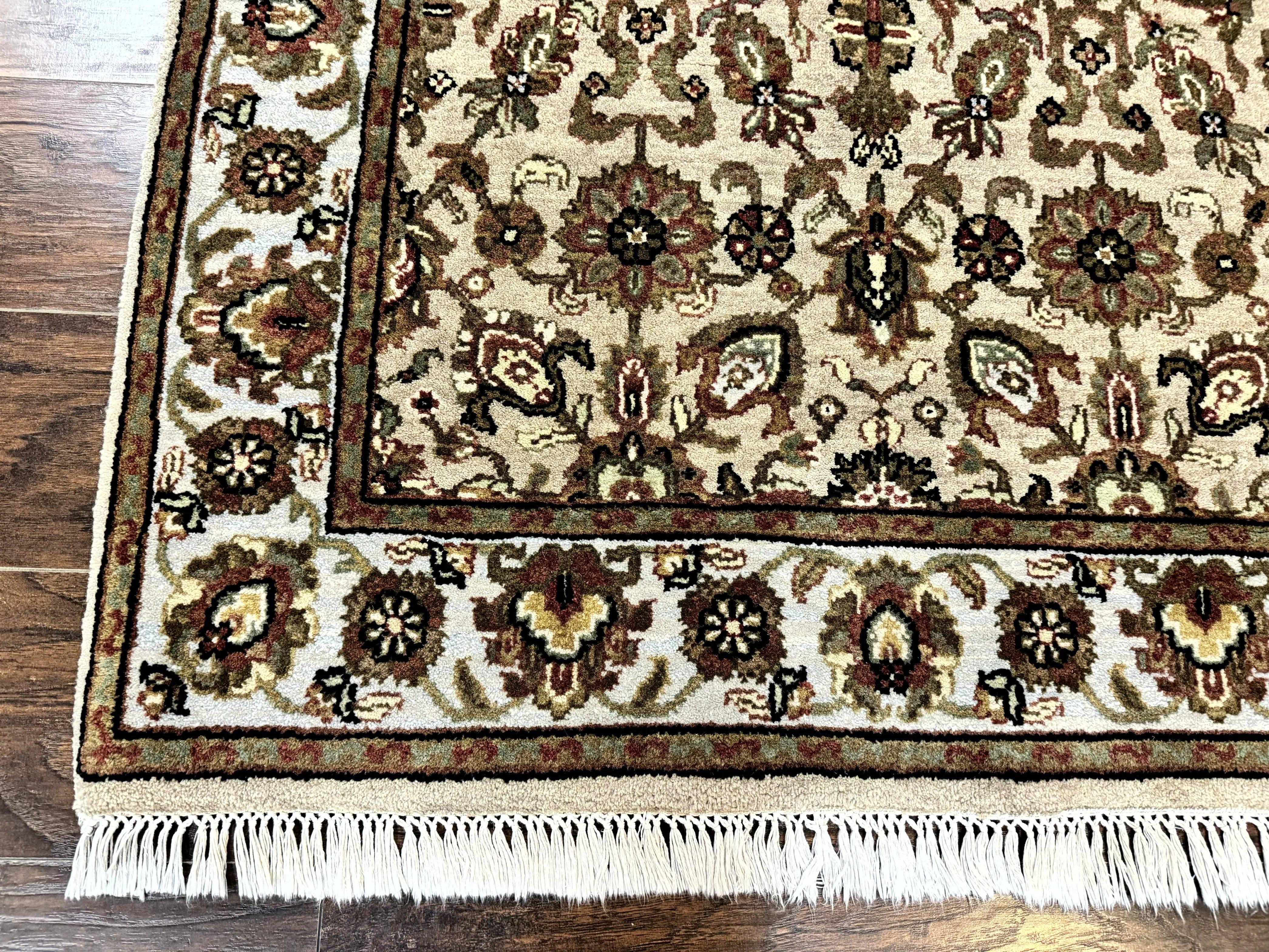 Pak Persian Rug 4x6, Floral Allover Vintage Oriental Carpet, Handmade Wool Rug - Jewel Rugs