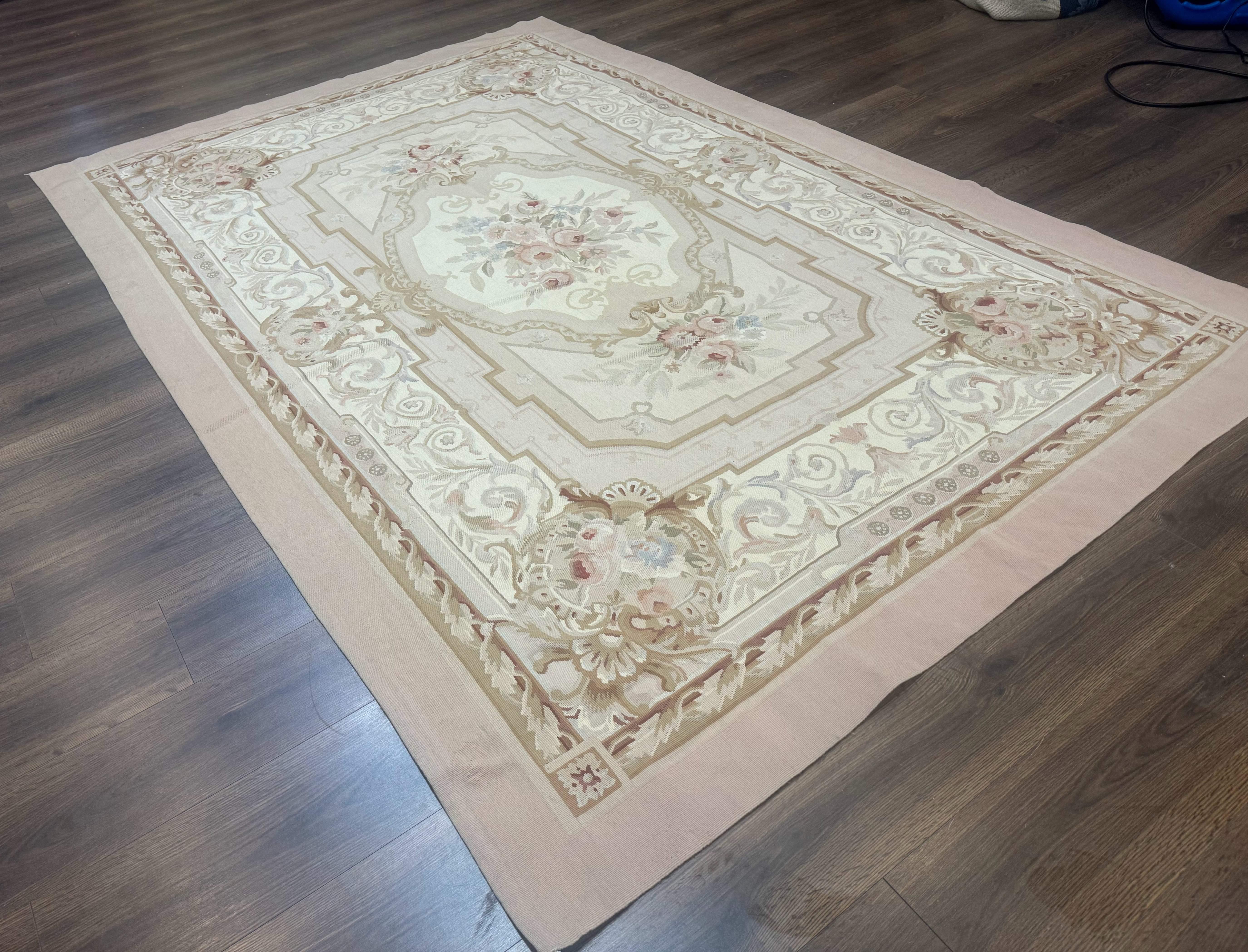 Aubusson Rug 6x9, Elegant, Flatweave, French European Design - Jewel Rugs