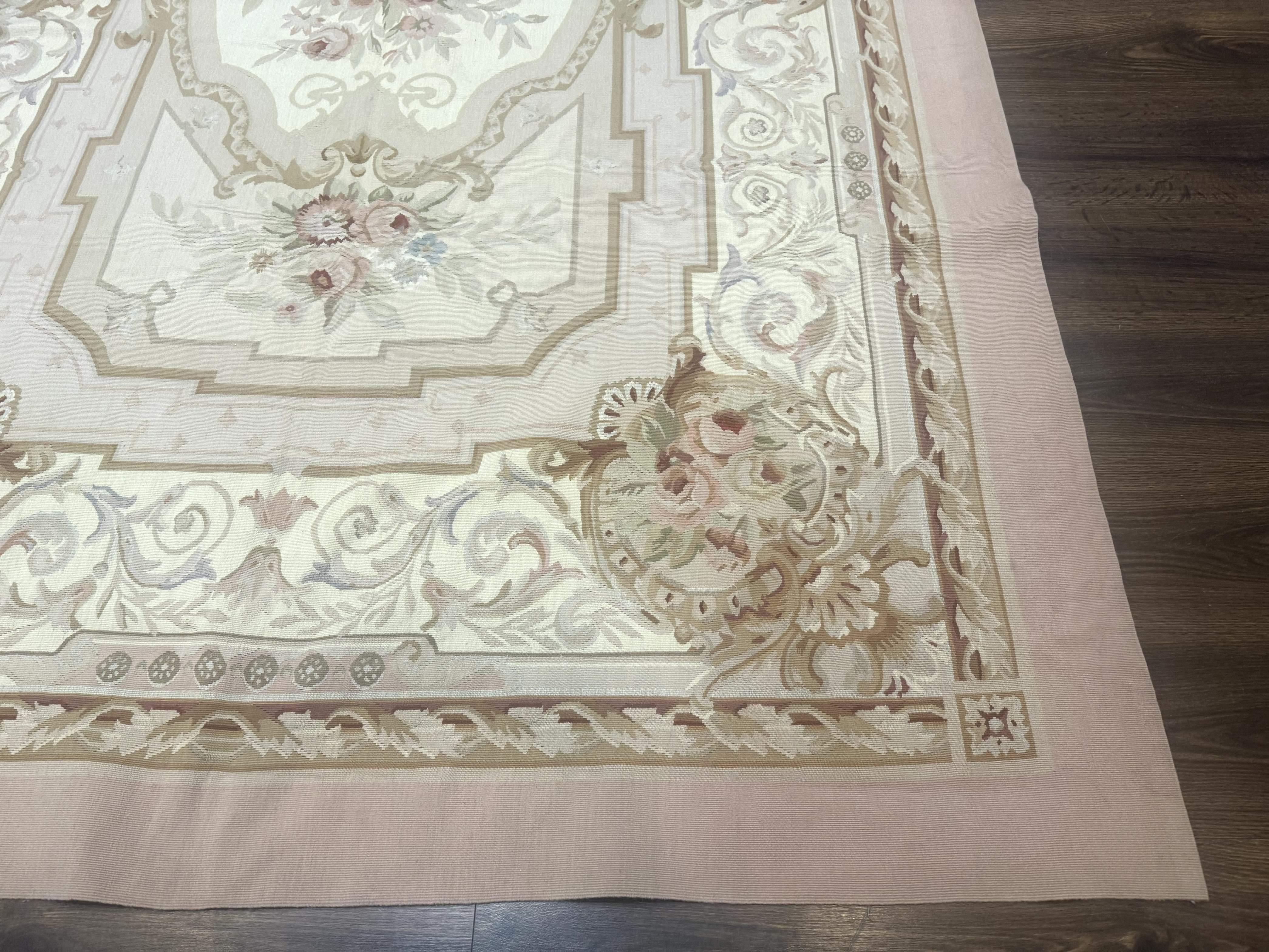 Aubusson Rug 6x9, Elegant, Flatweave, French European Design - Jewel Rugs