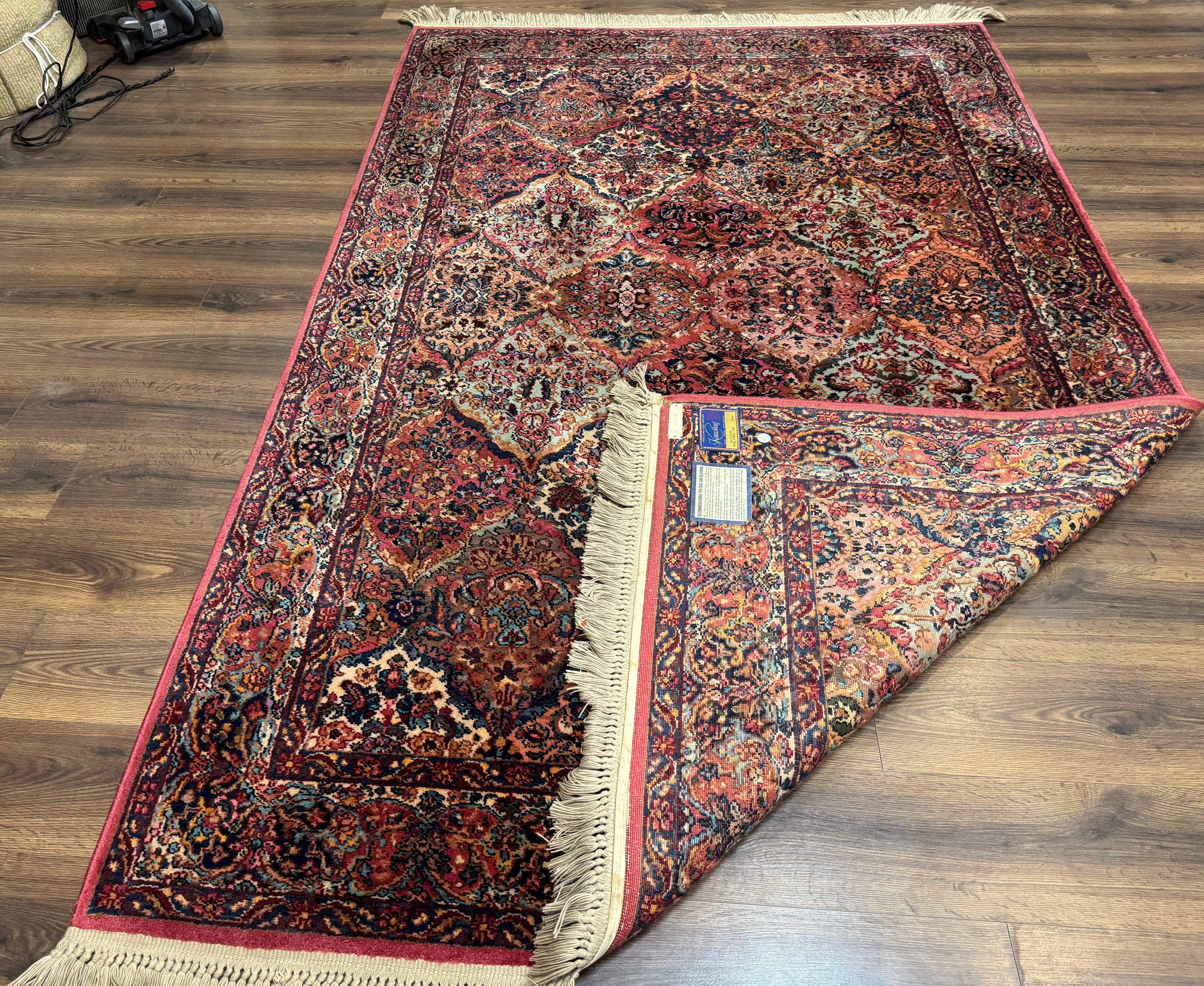 5.9 x 9 Karastan Rug Multicolor Panel Kirman #717, Original 700 Series, Wool - Jewel Rugs