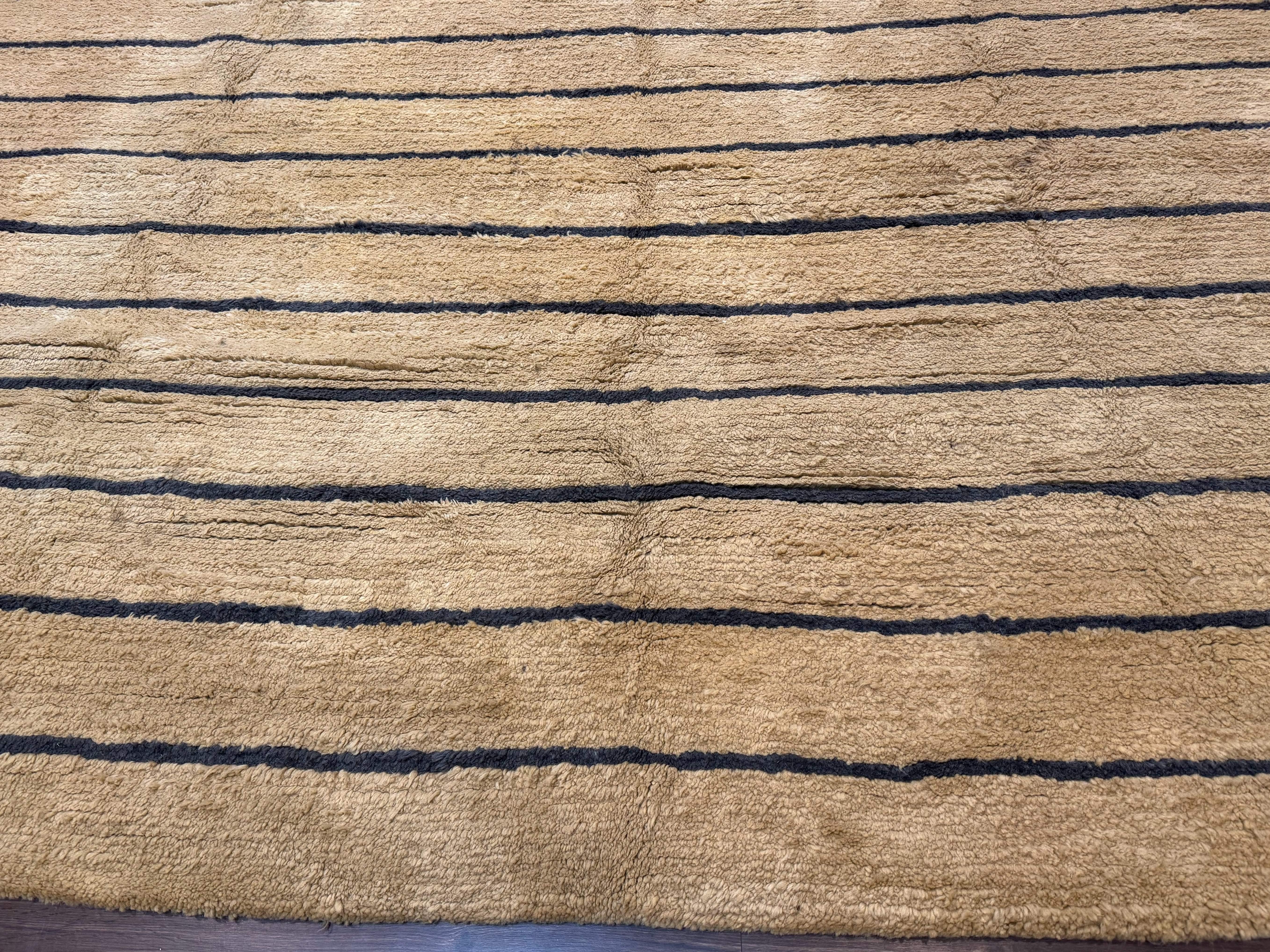 Modern Nepali Rug 13 x 15.6, Palace Size Wool Custom Made Rug, Tan, Large Nepali/Tibetan Carpet - Jewel Rugs