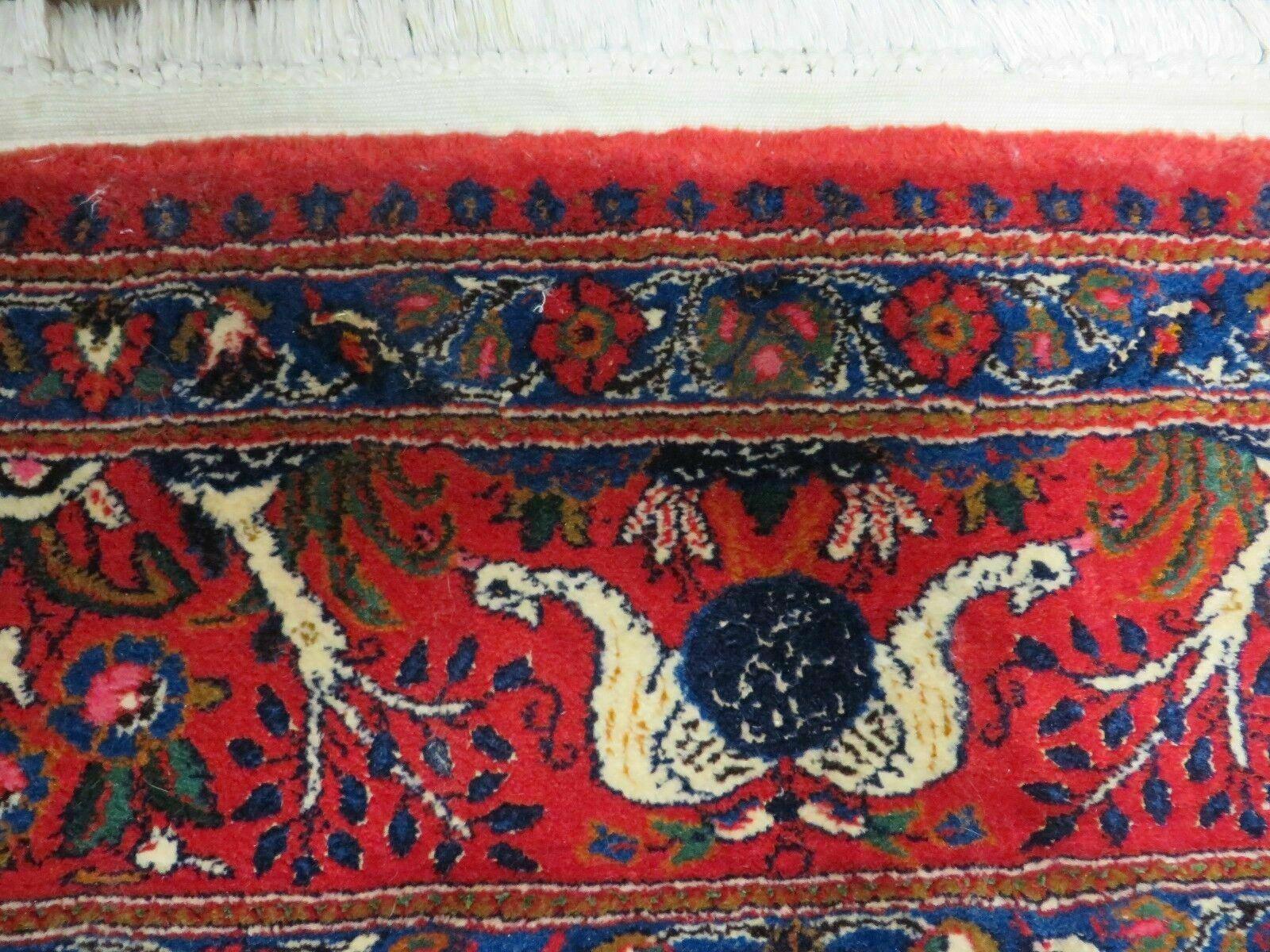 Wonderful Persian Bakhtiari Rug 8x11, Panel Design Animal Pictorials, Handmade Semi Antique Vintage Oriental Carpet, Multicolor Room Sized Wool & Silk - Jewel Rugs