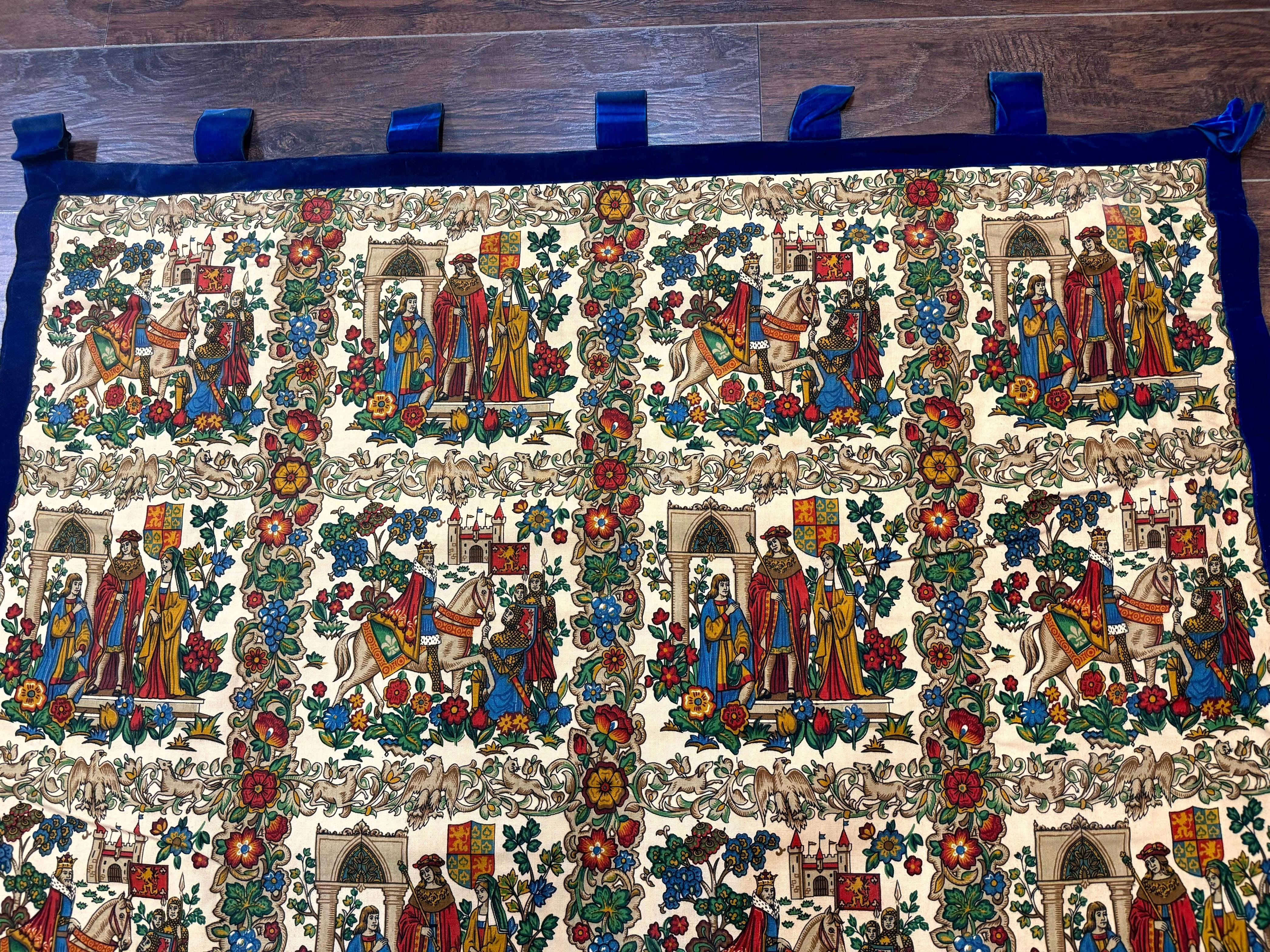 Vintage European Tapestry 4x4, Medievel Design - Jewel Rugs