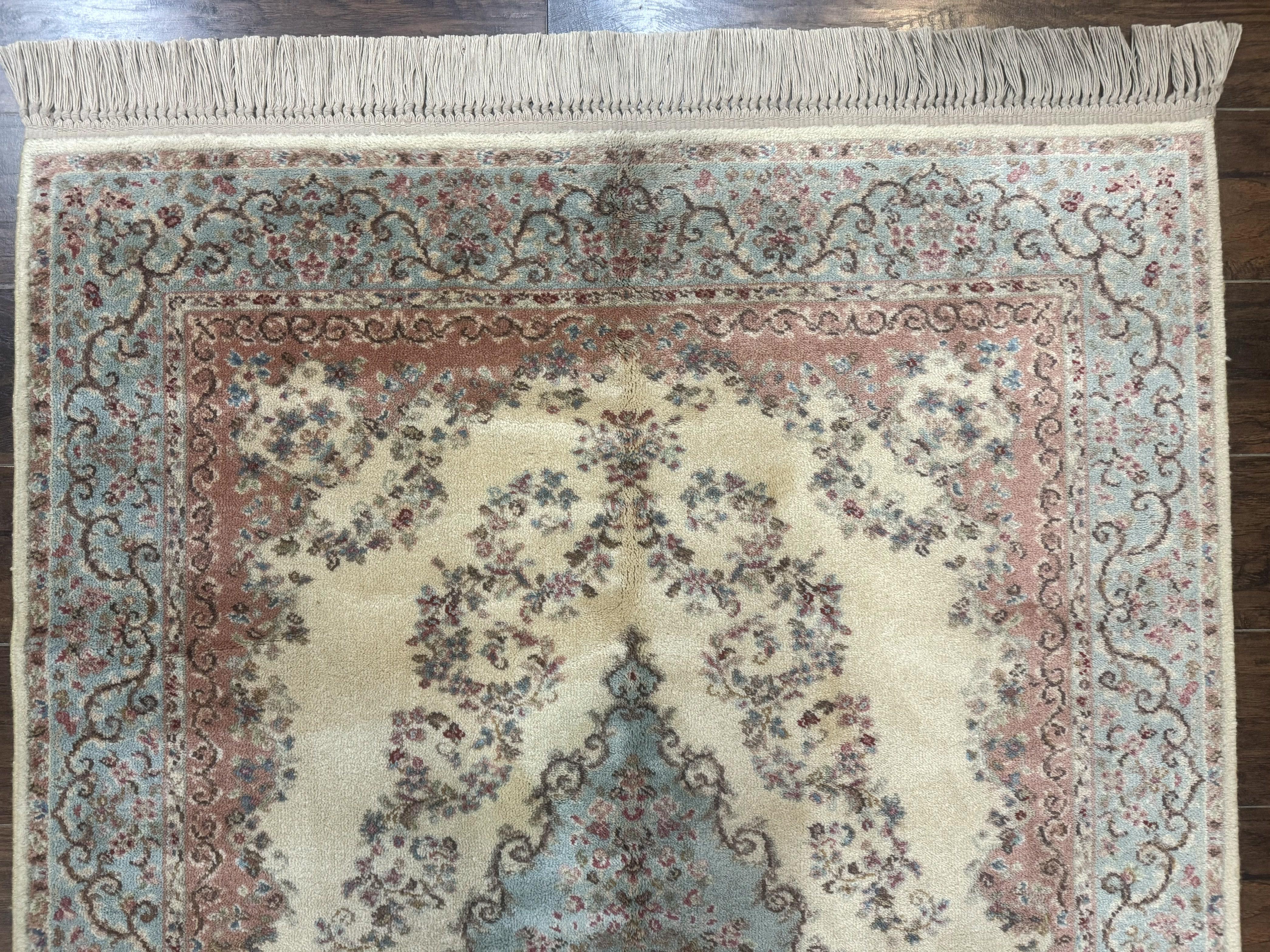 Karastan Rug 4x6, Pastel Ivory Kirman Rug #784, Wool Karastan Carpet, Original 700 Series, Vintage Karastan Area Rug, Discontinued - Jewel Rugs