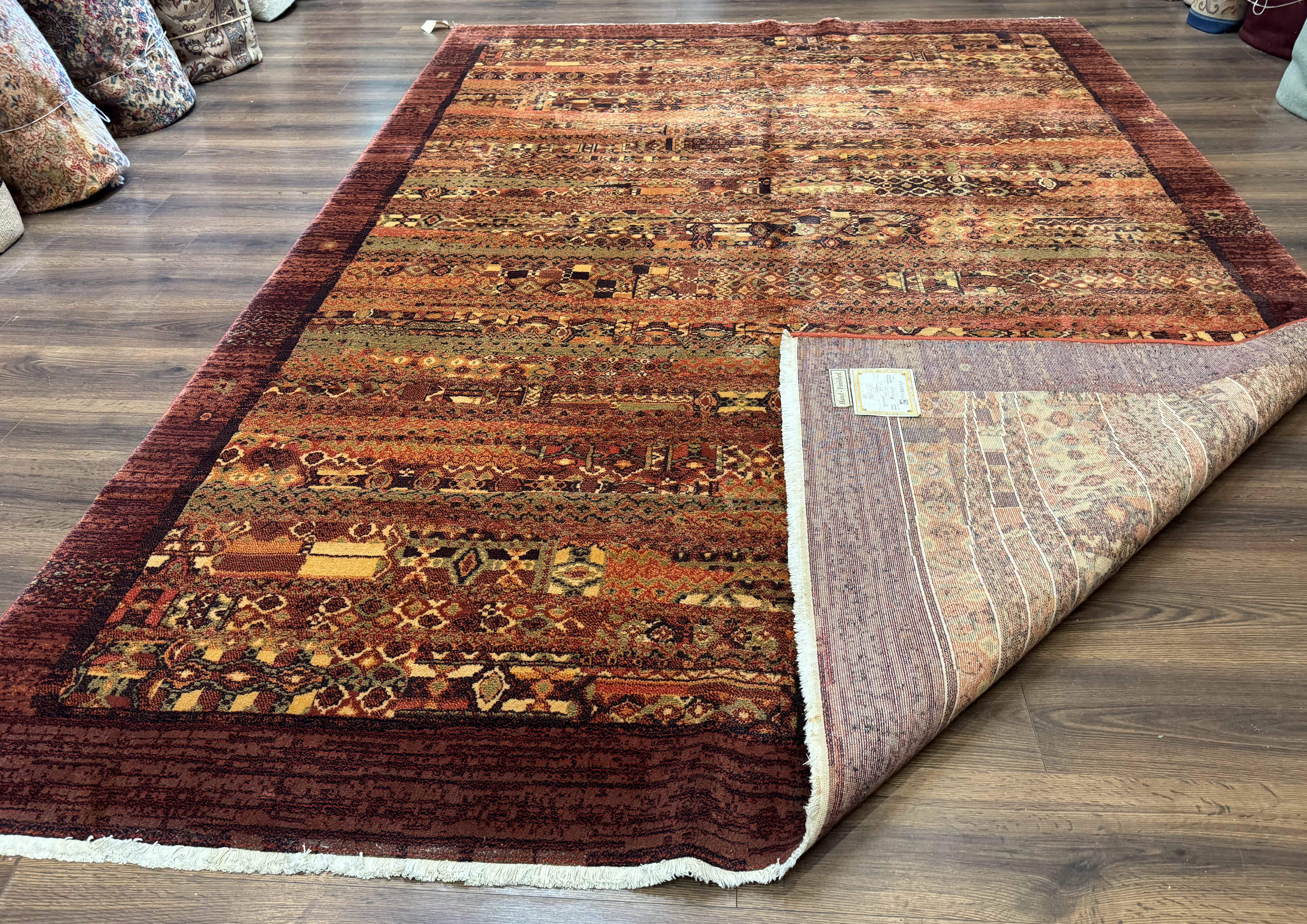 Couristan Rug 8x11 Brown Contemporary Wool Belgium Power Loomed Carpet - Jewel Rugs