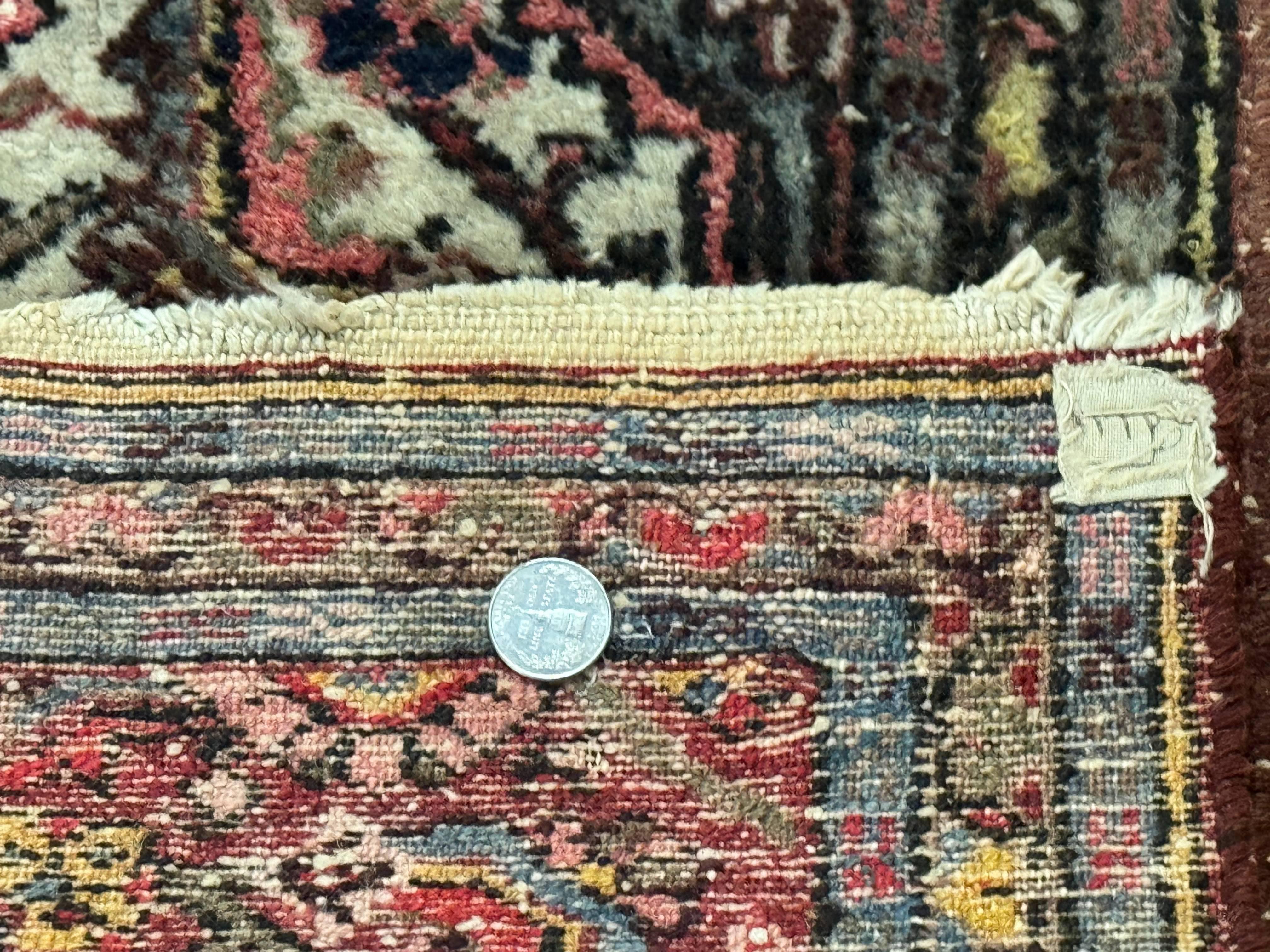 Small Persian Rug 2 x 2.5, Antique Tribal Rug, 1920s Persian Carpet, Wool Handmade - Jewel Rugs