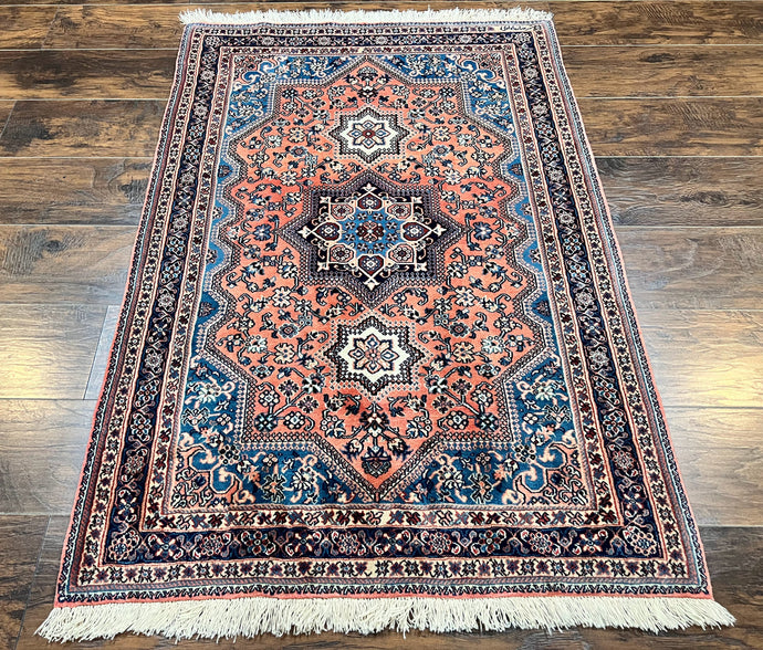 Eastern Weavers One of A Kind Hand-Knotted Persian 3' x 5' Oriental Wool Cream Rug - 4'0x3'0