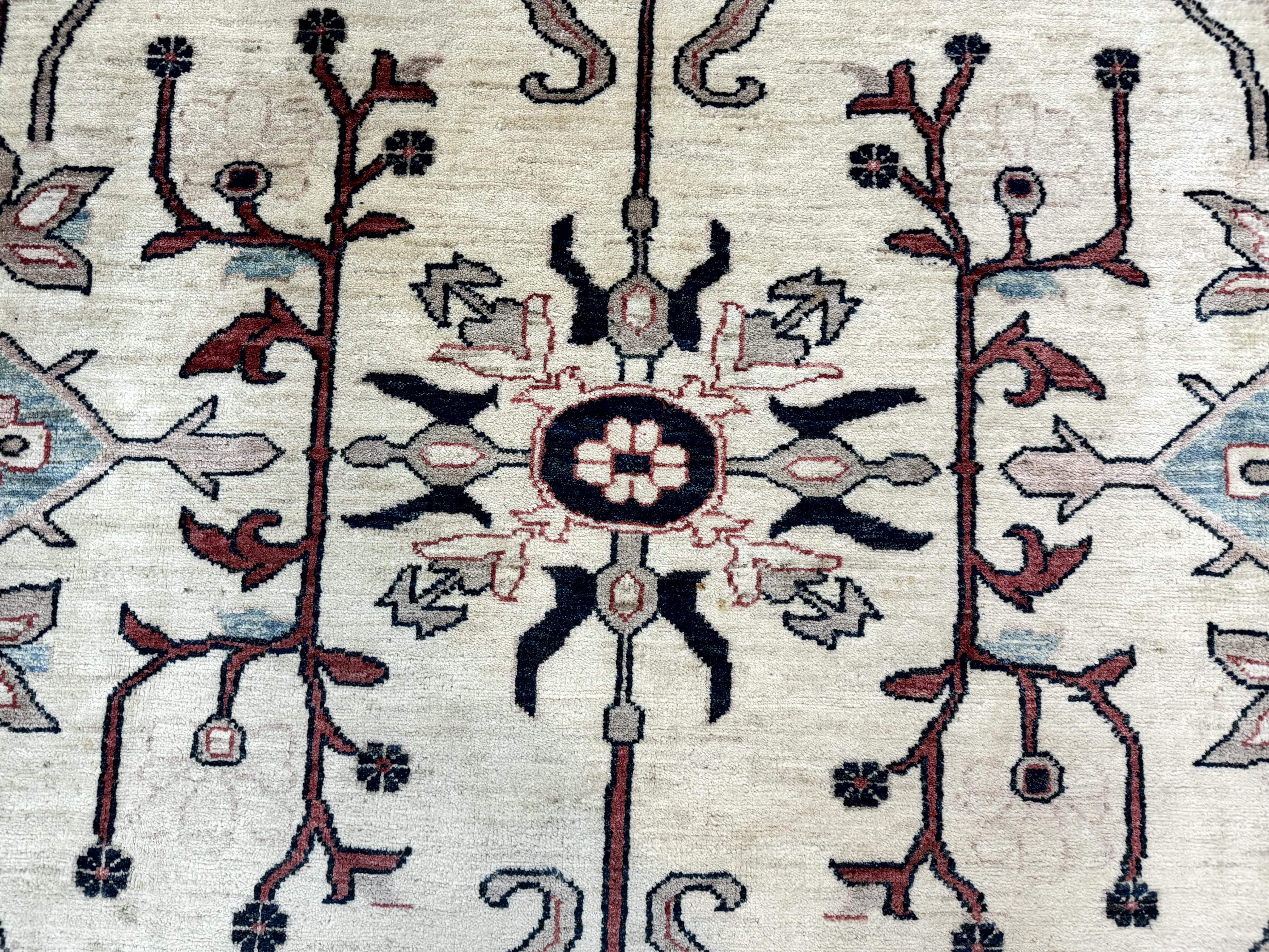 Peshawar Rug 10x14, Beige and Rust Red, Large Pak Persian Rug, Pakistani Rug - Jewel Rugs