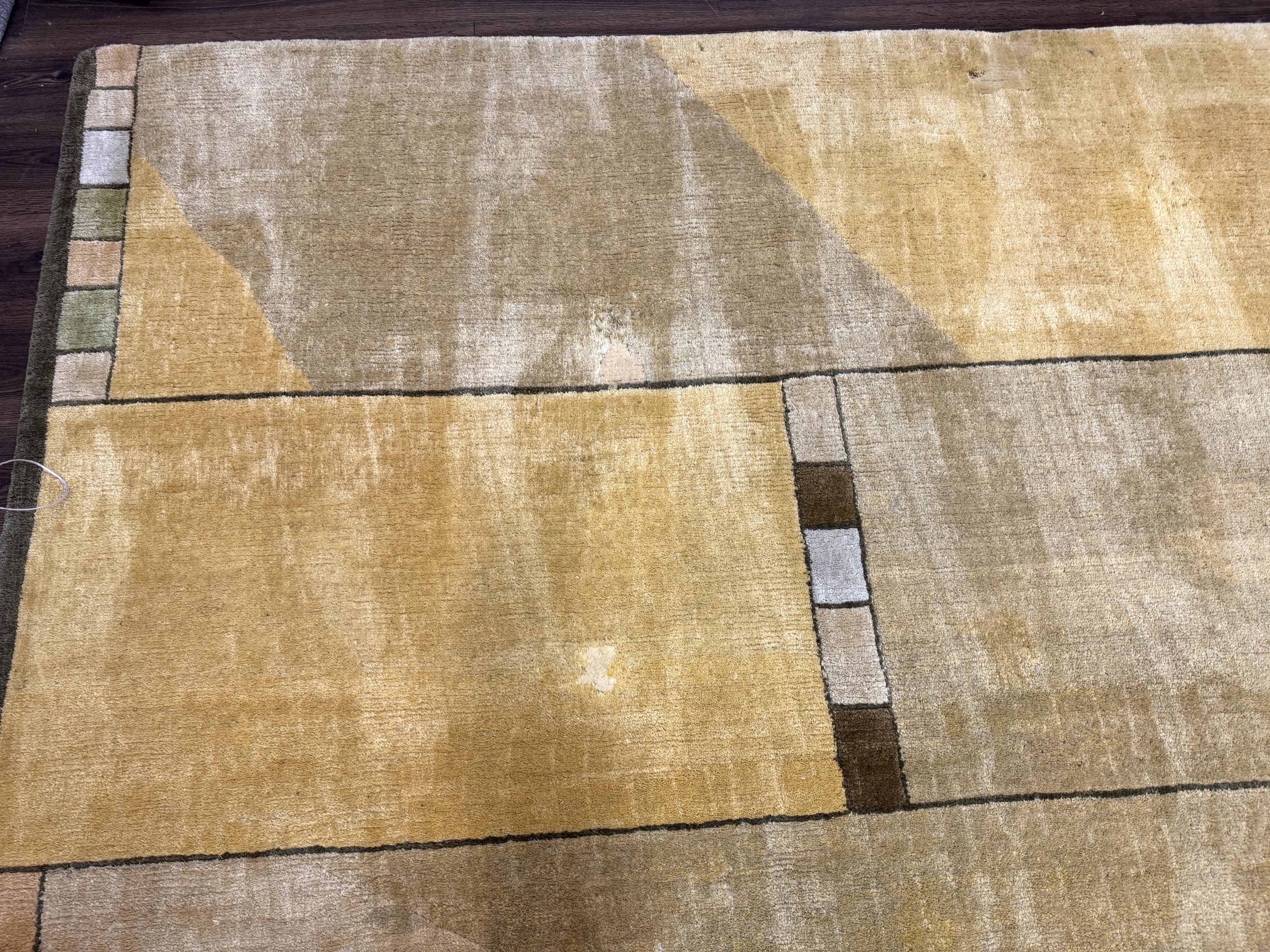 Tufenkian Tibetan Rug 12x16, Handmade Wool Modern Area Rug, Palace Size Carpet - Jewel Rugs