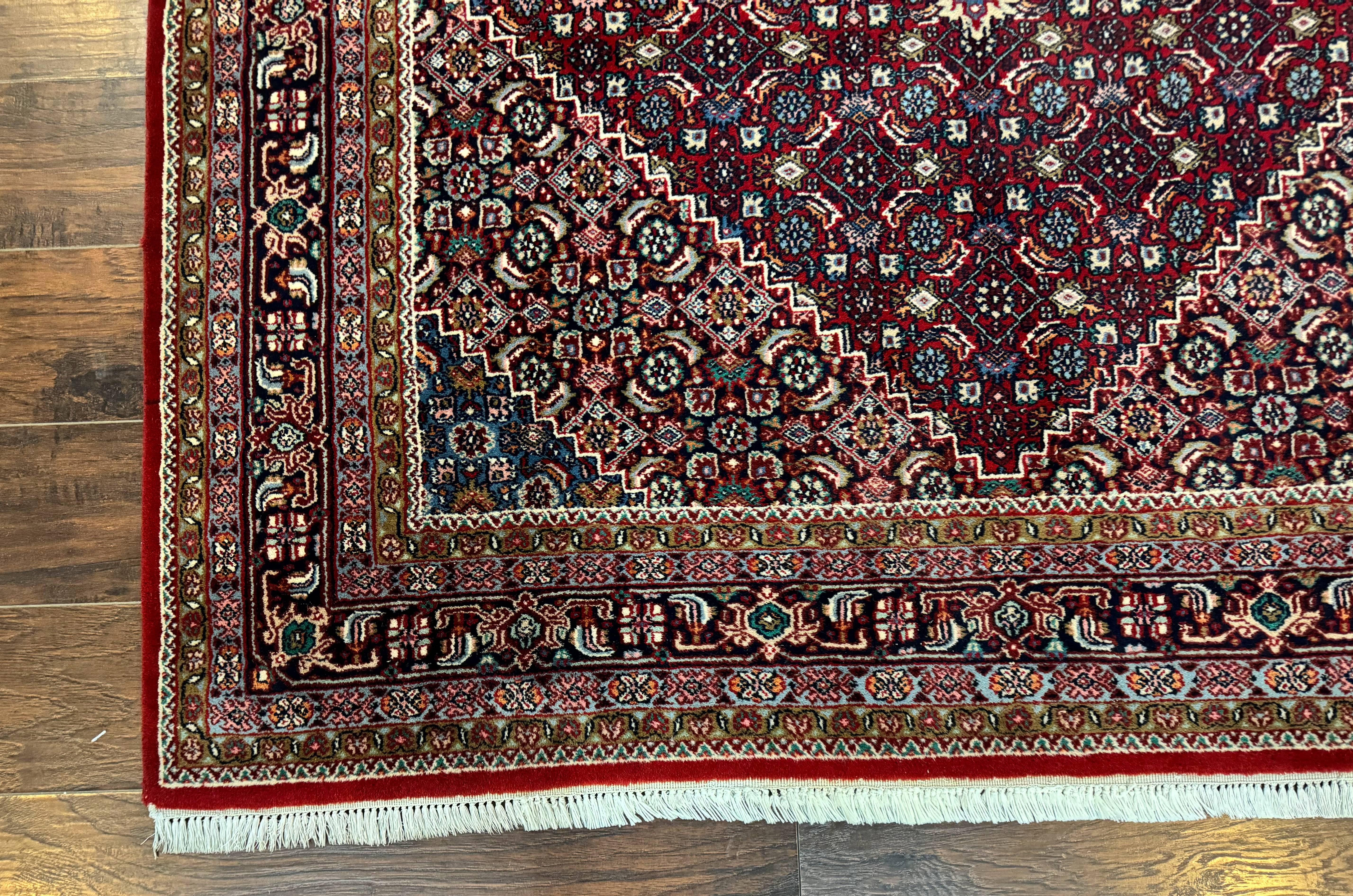 Indo Persian Bidjar Rug 6x9, Vintage Wool Handmade Carpet - Jewel Rugs