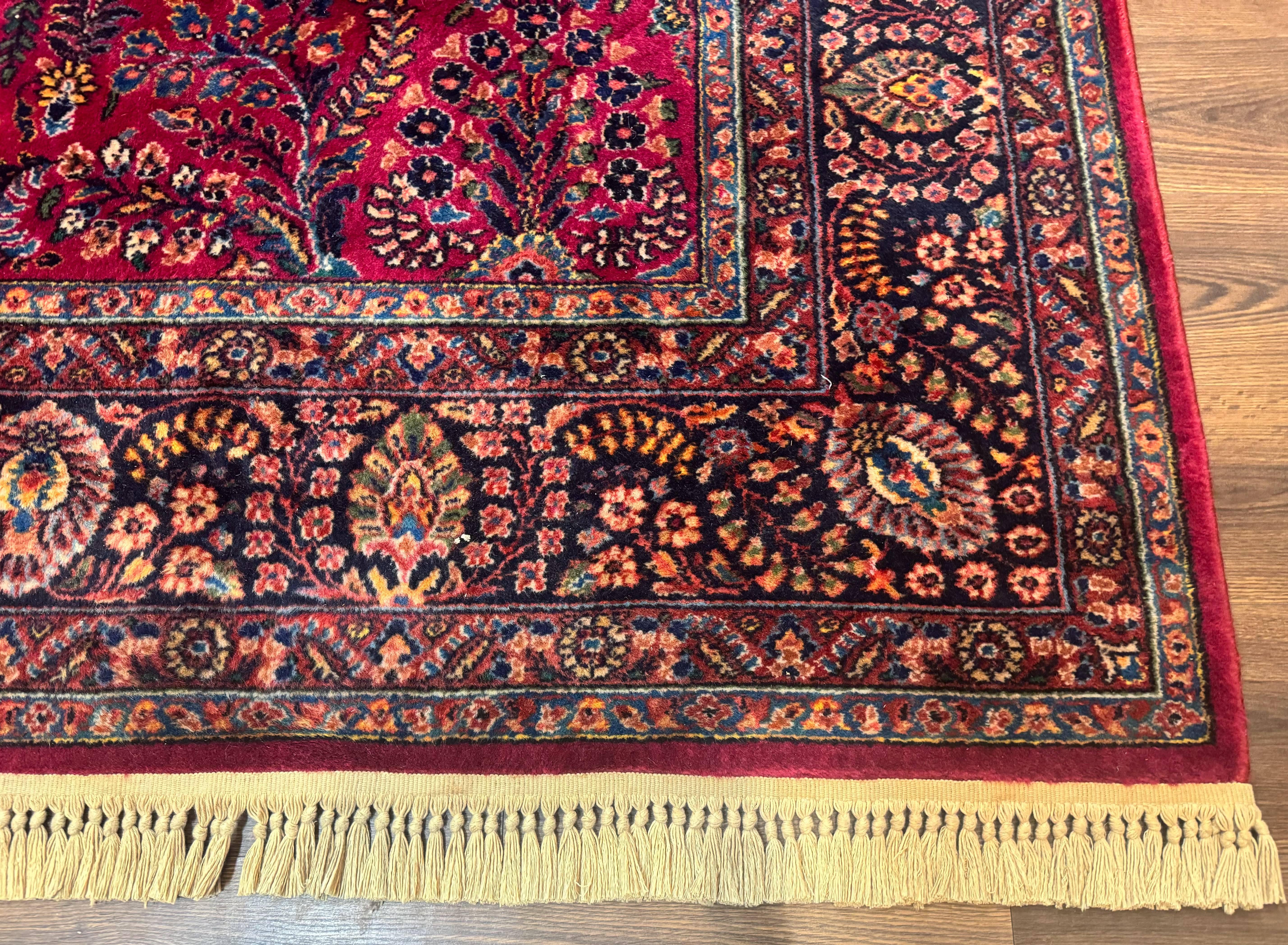 9x12 Karastan Sarouk Rug #724, Antique Karastan Wool Carpet, Discontinued Vintage Original 700 Series, Rare Hard to Find - Jewel Rugs