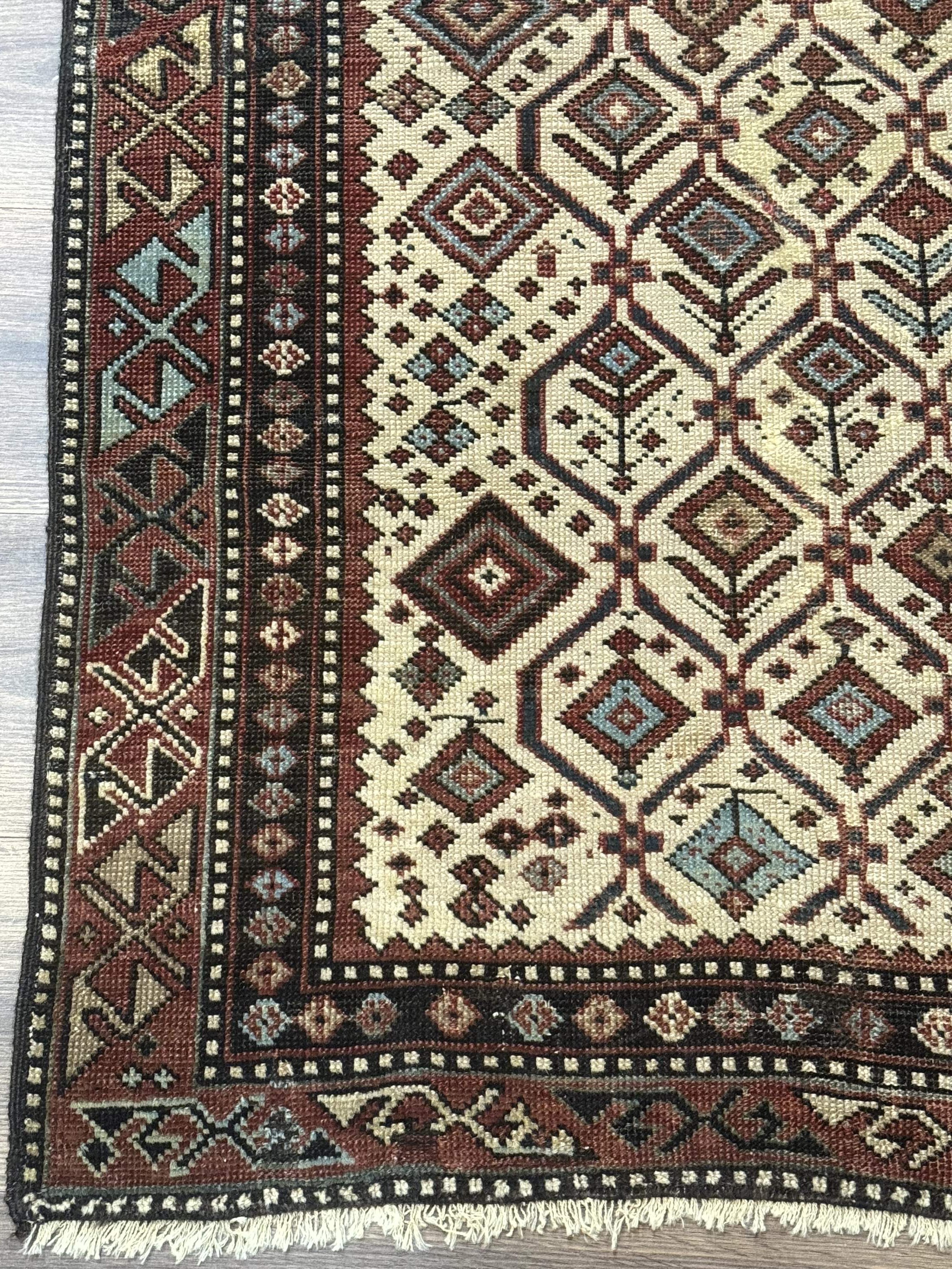 Antique Caucasian Shirvan Rug 3x5, Dagestan Prayer Rug, Collectible, Early 20th Century Rug - Jewel Rugs