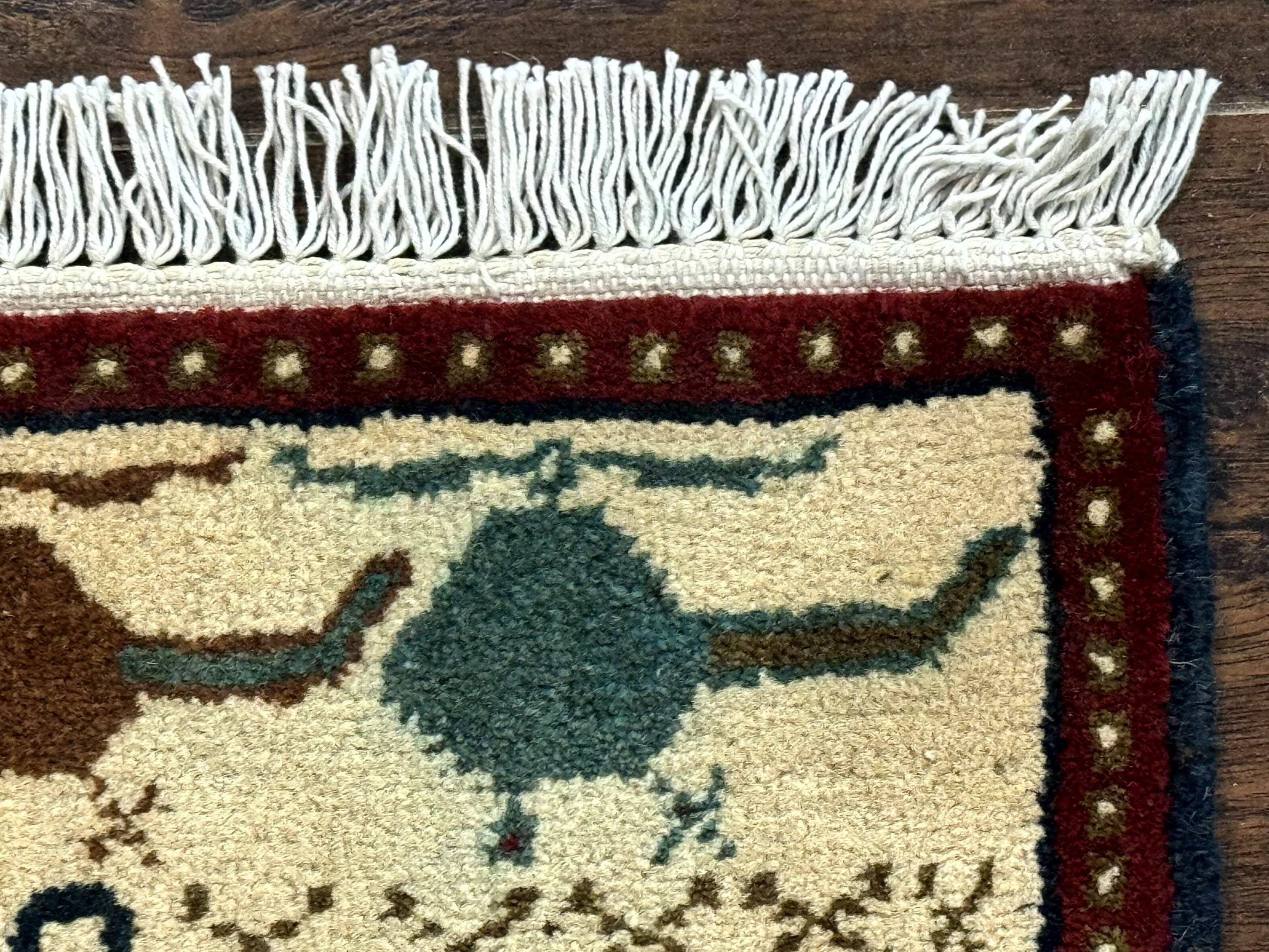 Afghan War Rug 2 x 2.6, Guns Tanks Helicopters - Jewel Rugs