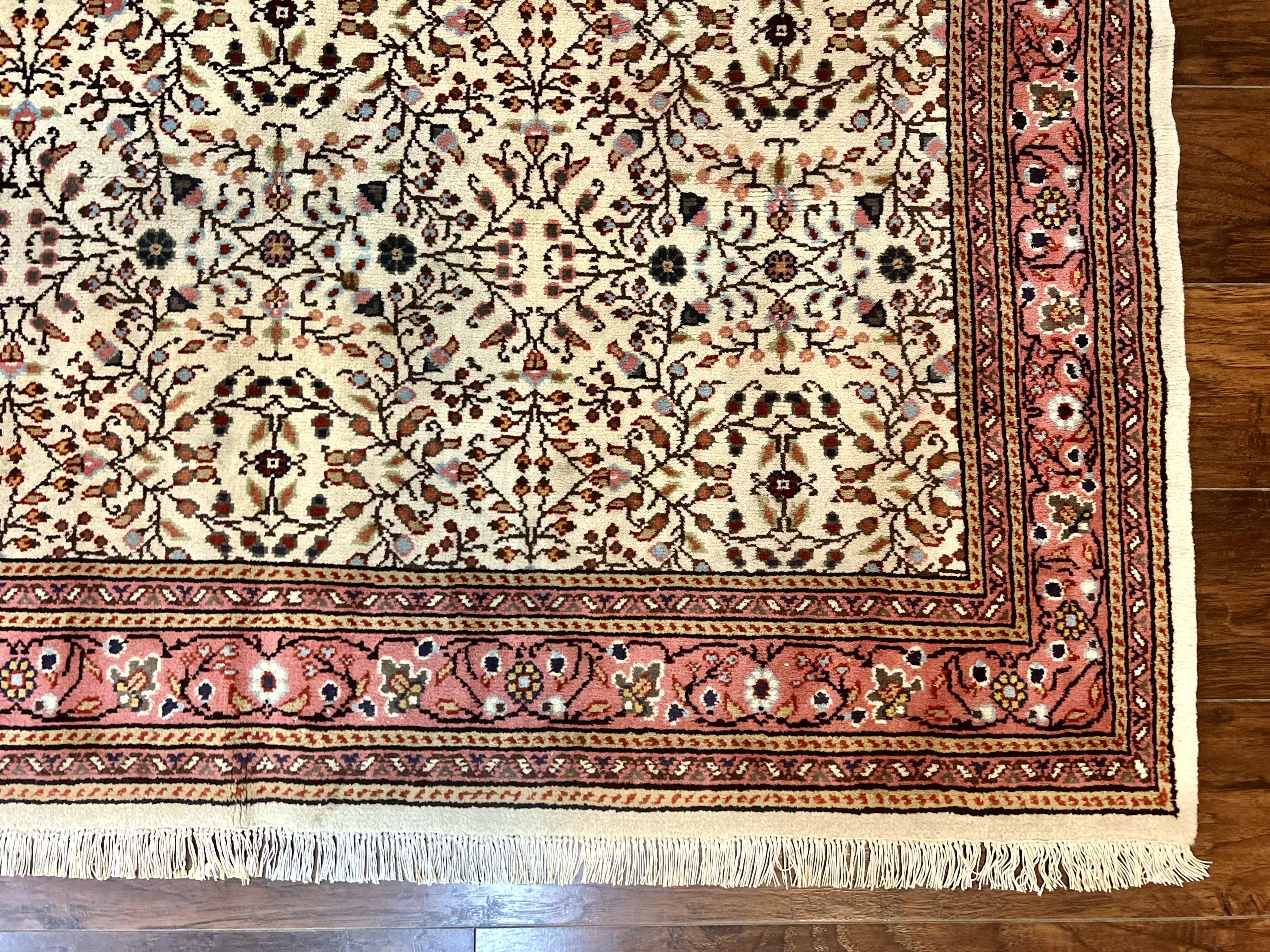 Turkish Rug 6x8, Kayseri Carpet, Handmade Vintage Wool Rug, Cream Multicolor, Allover Pattern - Jewel Rugs