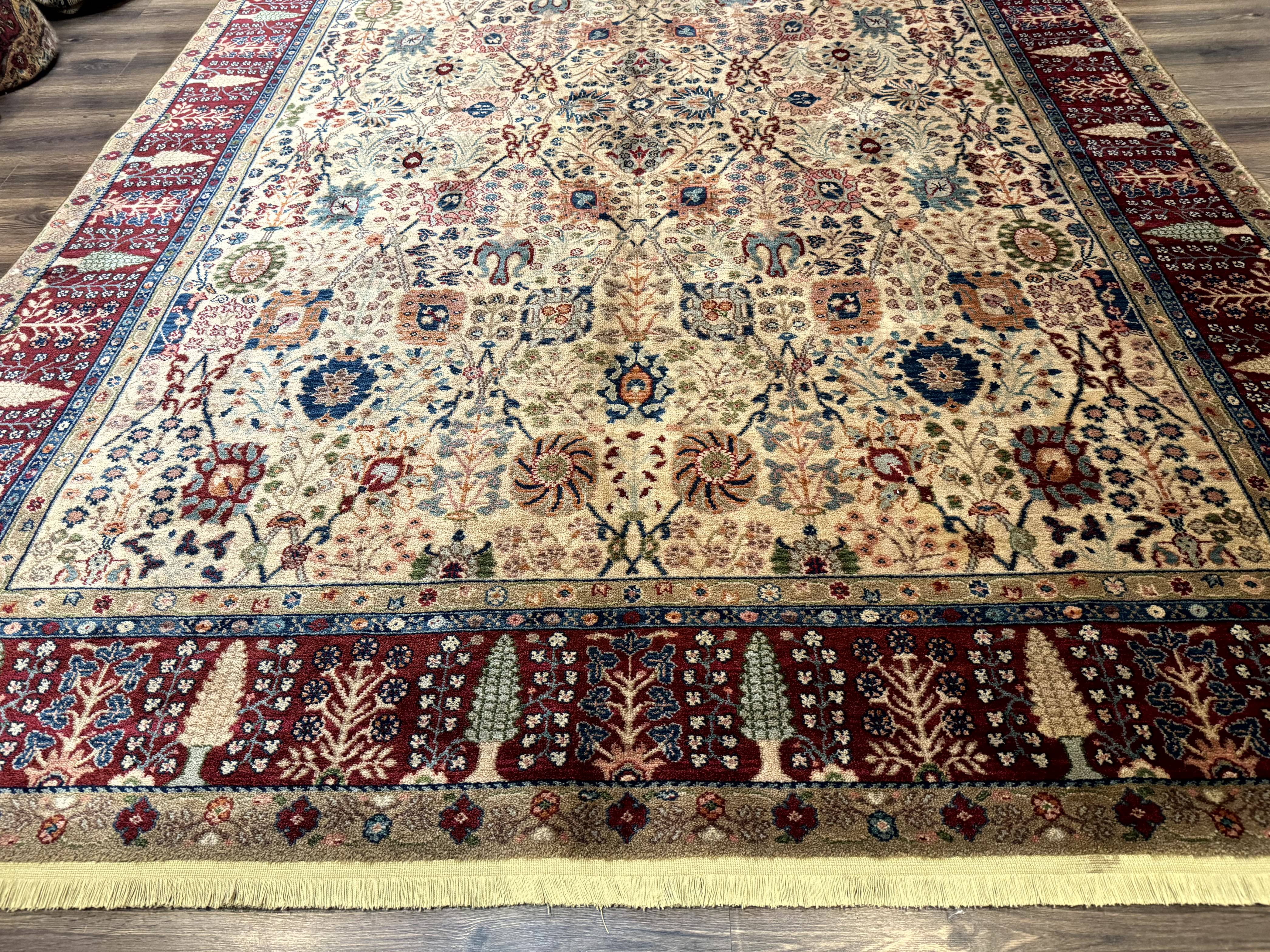 8.8 x 12 Karastan Samovar Teawash Rug #900-901, Persian Vase, Wool, Vintage - Jewel Rugs