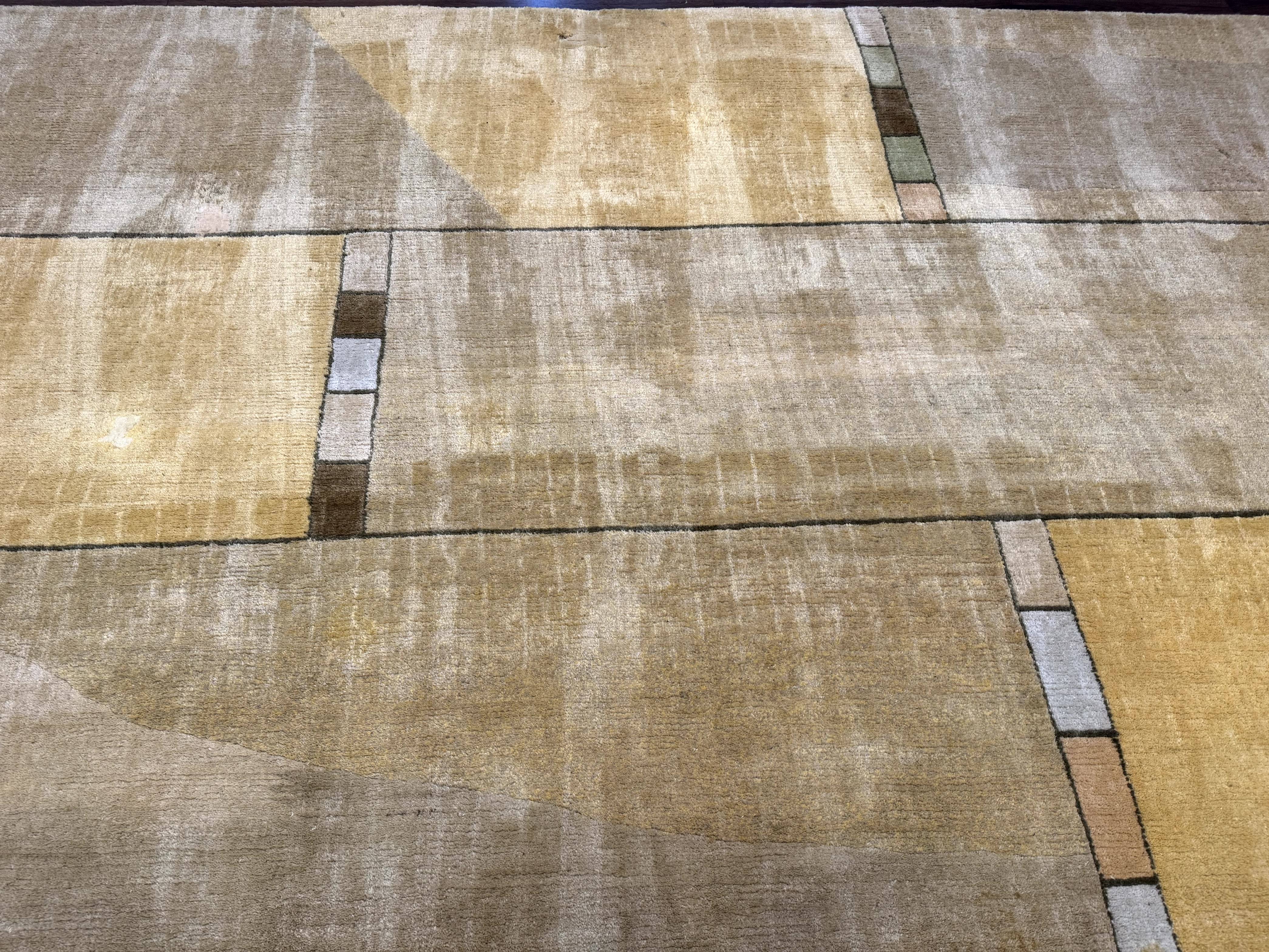 Tufenkian Tibetan Rug 12x16, Handmade Wool Modern Area Rug, Palace Size Carpet - Jewel Rugs