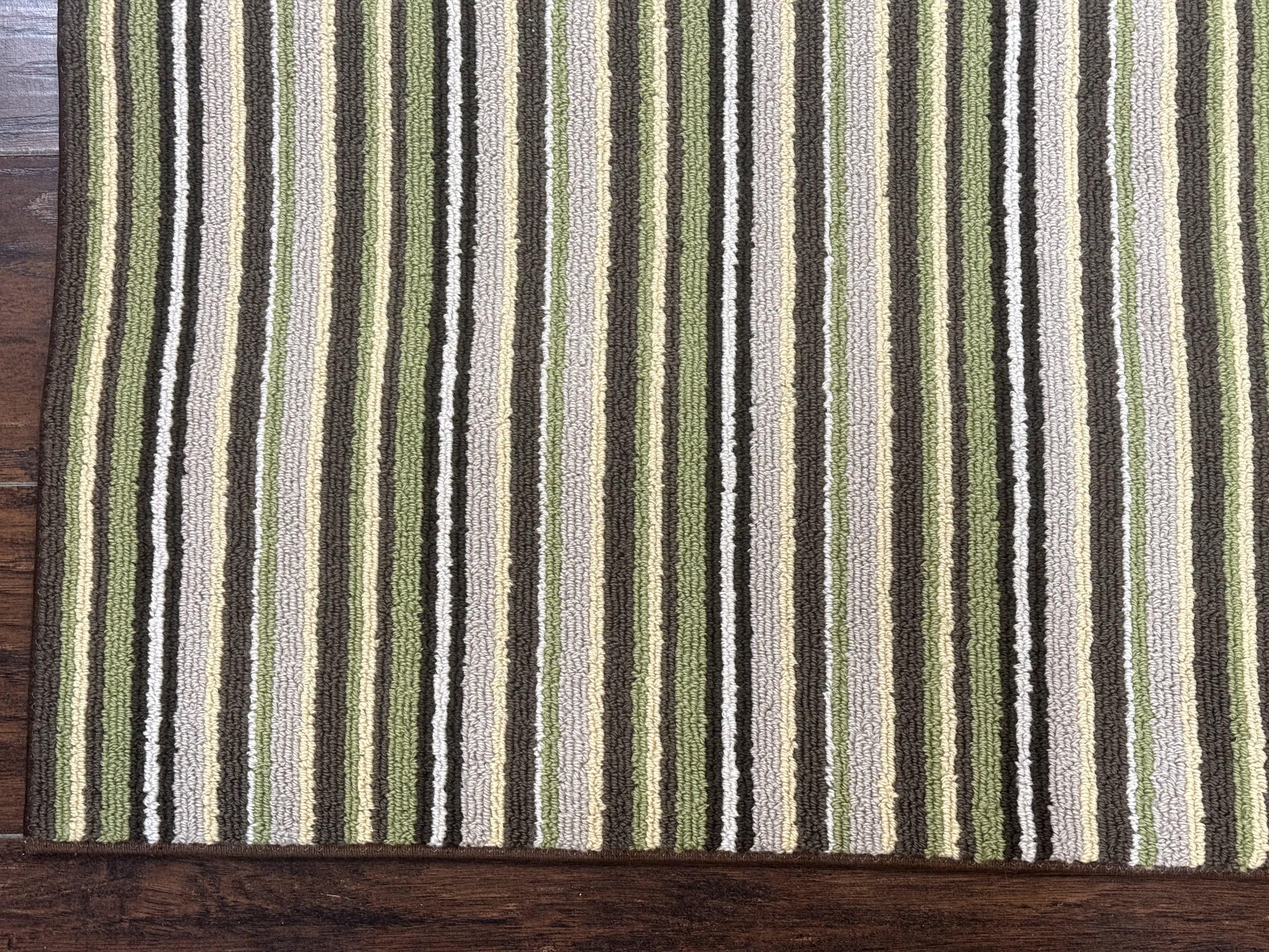 Stark Power Loomed Striped Rug 5x6, Multicolor Vintage Stark Carpet - Jewel Rugs