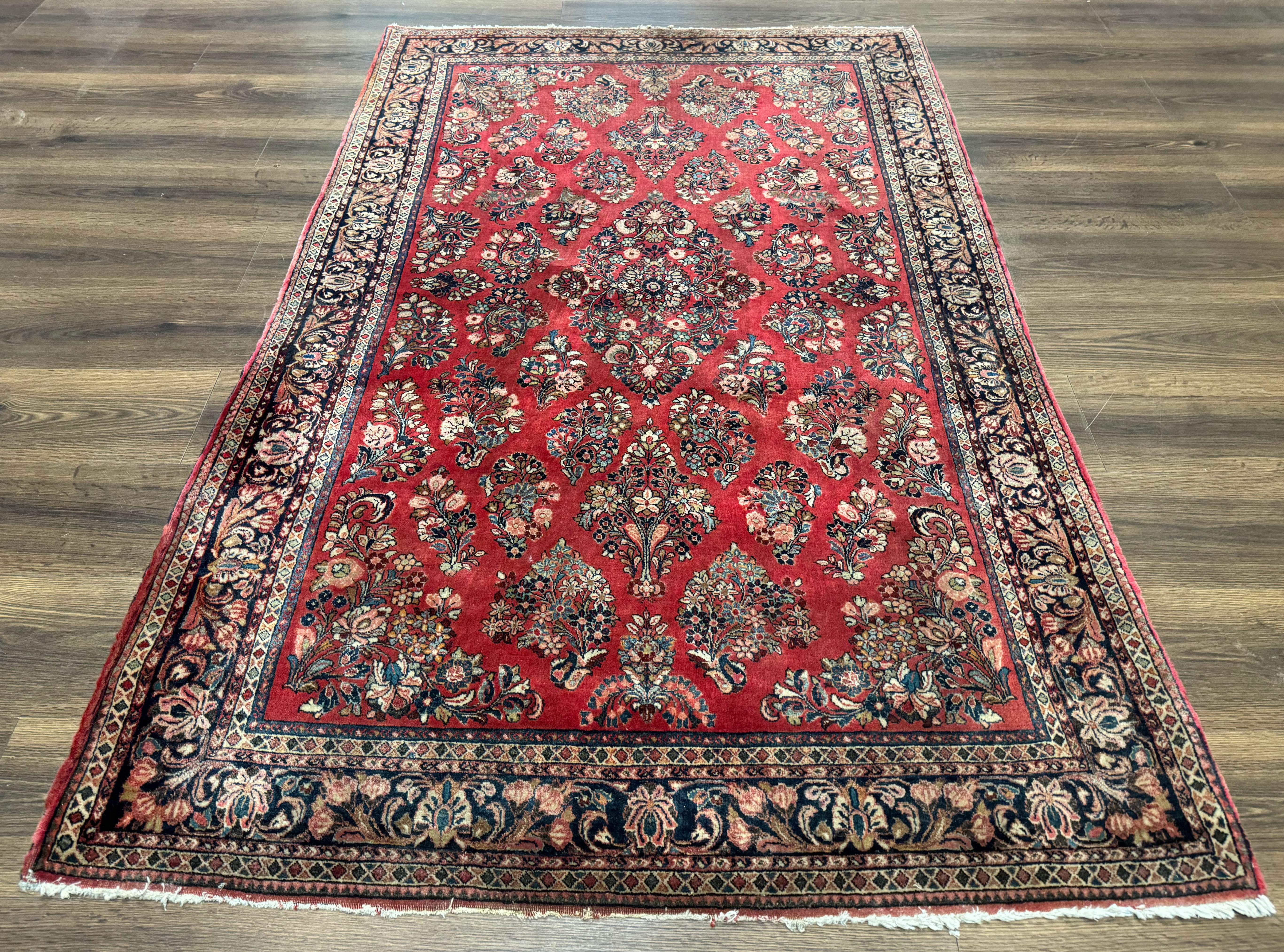 Handknotted factory wool rug 4x6