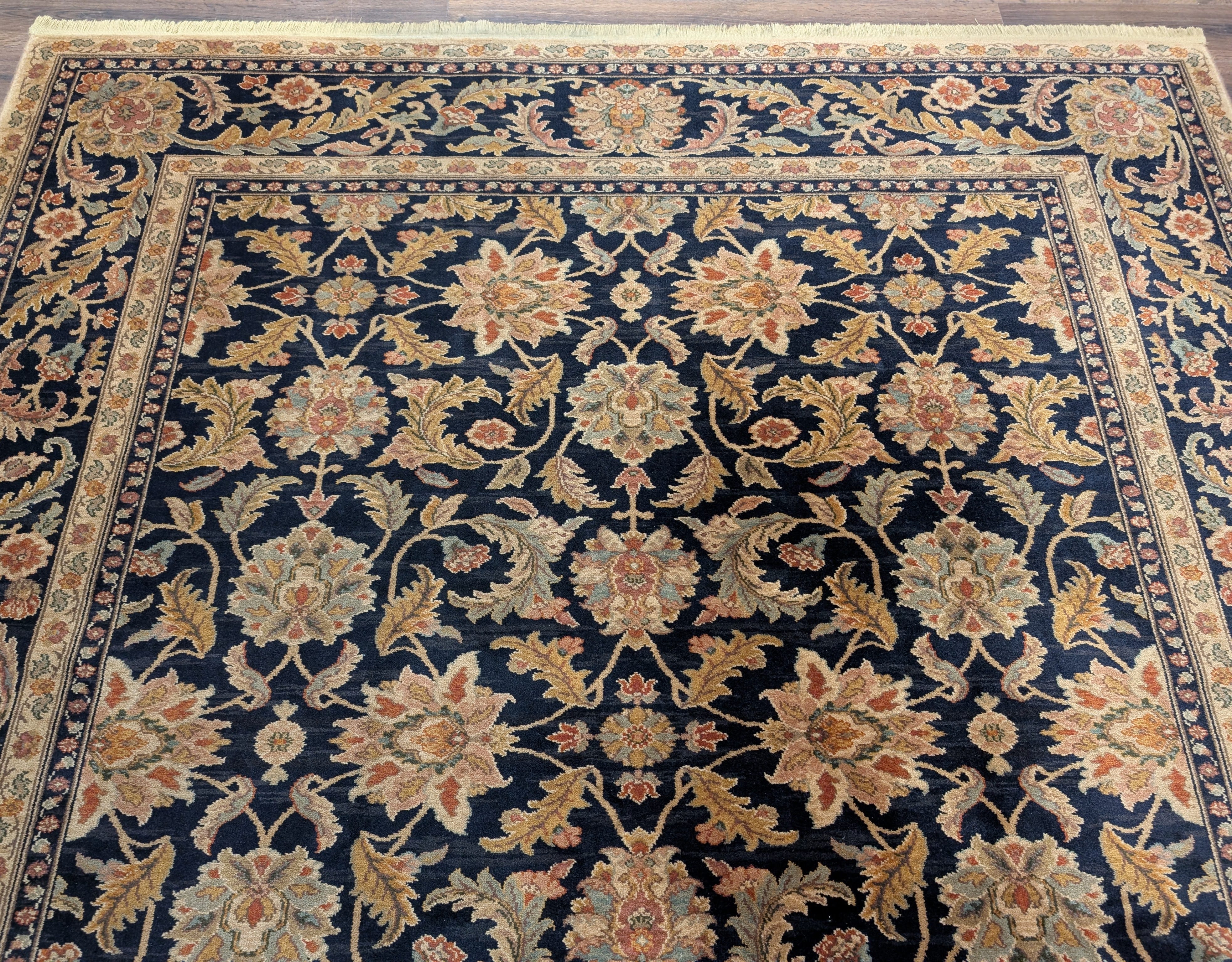 Karastan Rug 8.8 x 10 Antique Legends Agra Black Wool Carpet - Jewel Rugs