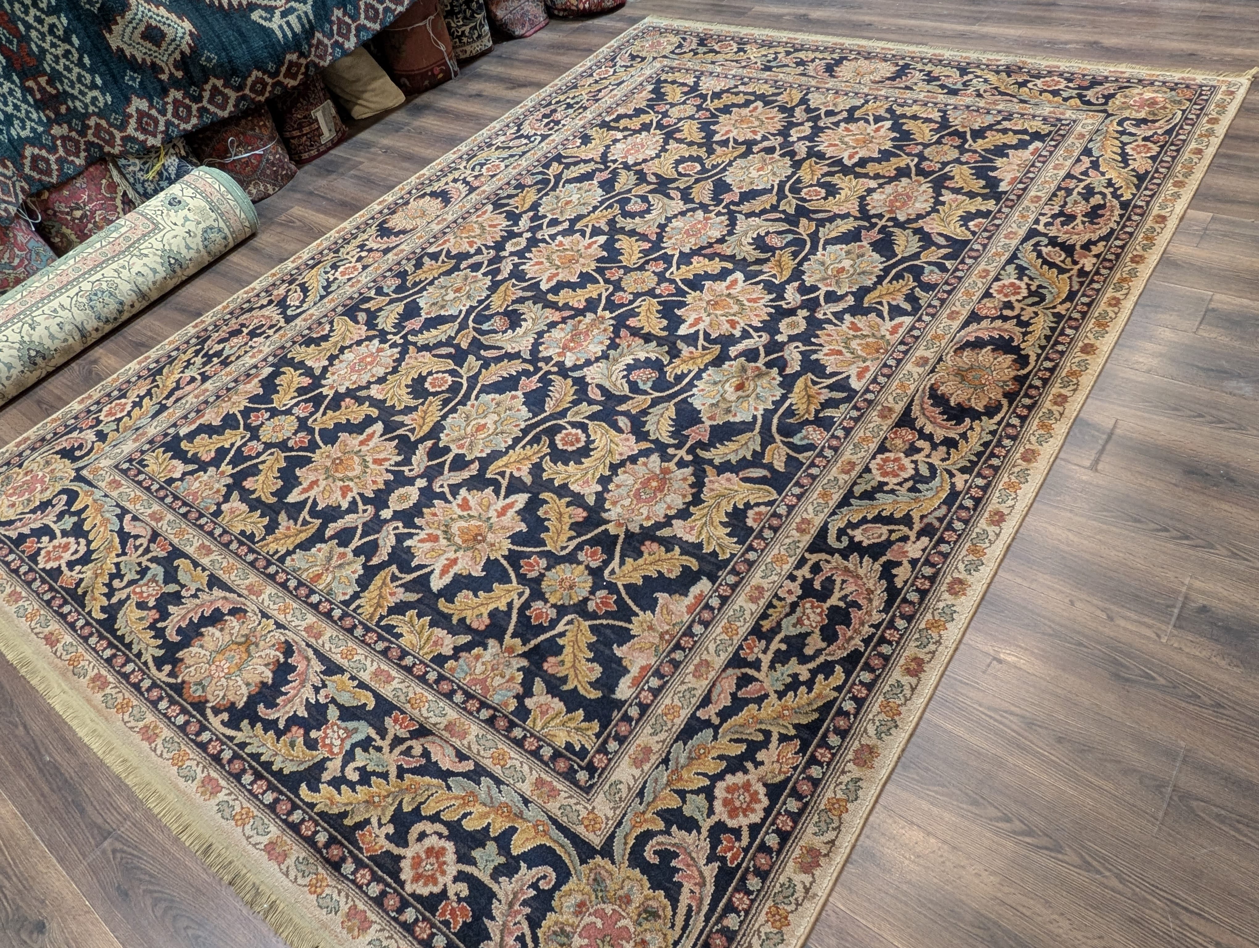 Karastan Rug 8.8 x 12 Antique Legends Agra Black Wool Carpet - Jewel Rugs