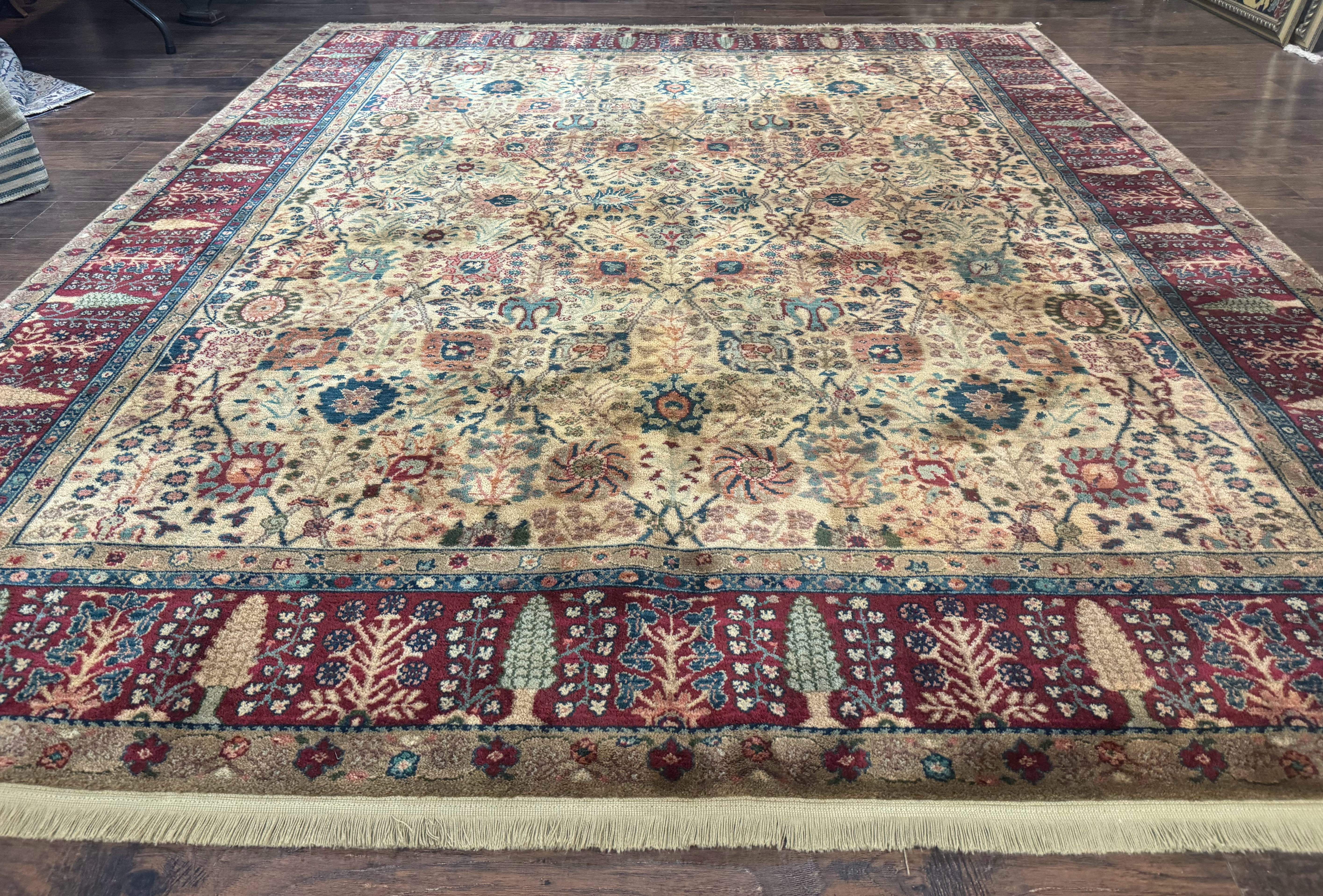 Karastan Rug 8.8 x 10 Samavar Teawash Persian Vase #900 - 901, Wool Vintage Discontinued - Jewel Rugs