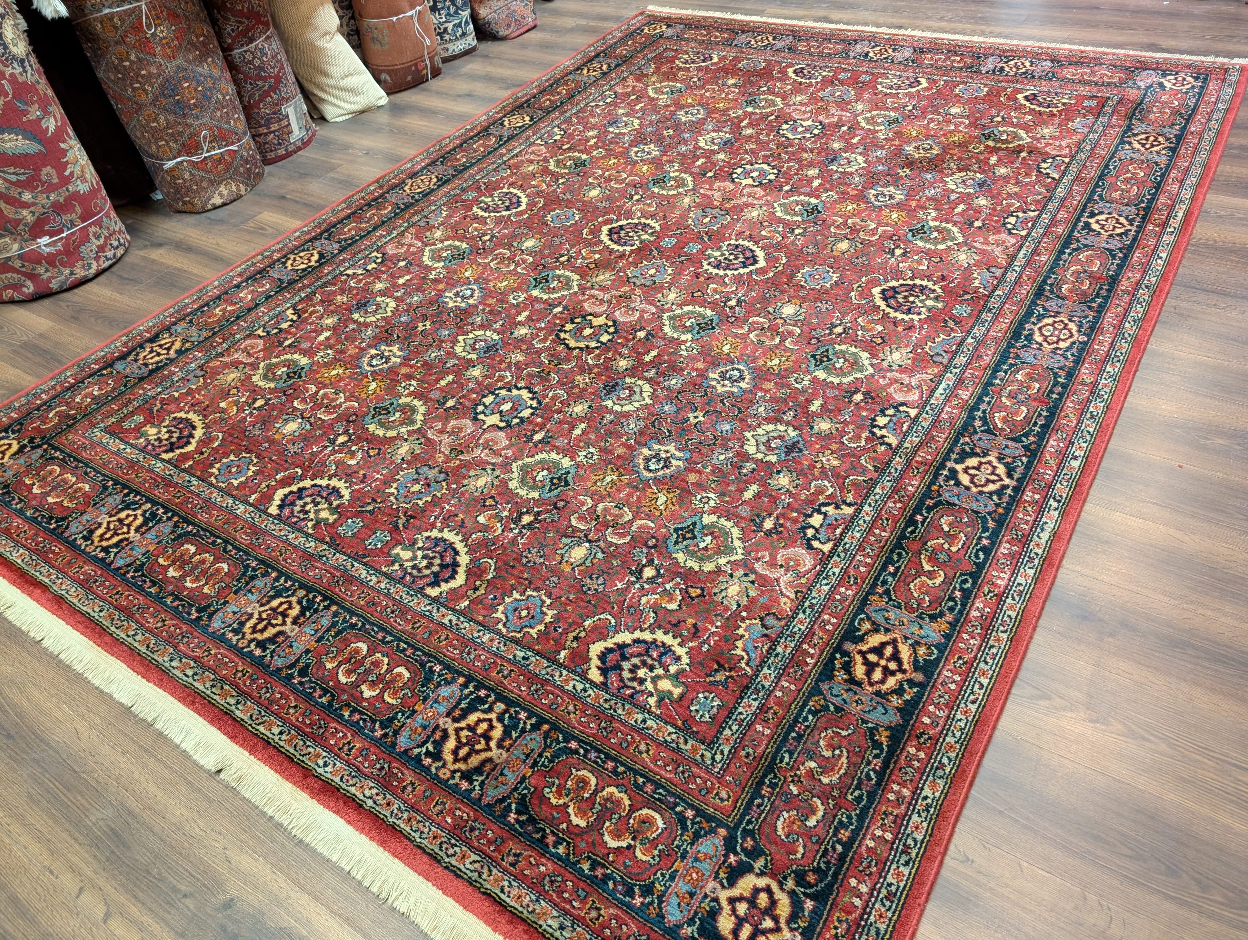 Karastan Rug 8x12 Williamsburg Herati #558, Wool Vintage Karastan Persian Carpet - Jewel Rugs