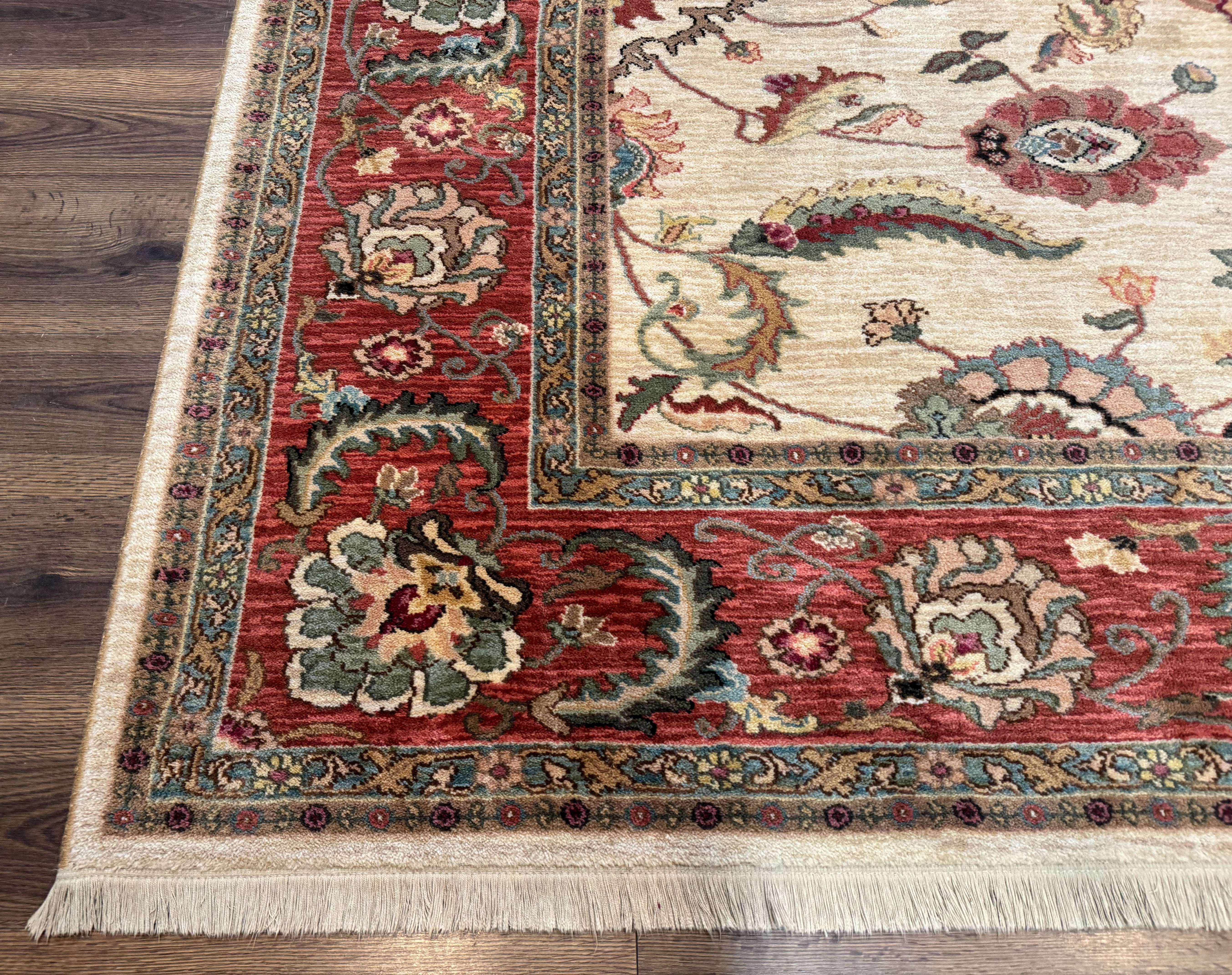 Karastan Rug 8.8 x 10, Ashara Agra Ivory #549, Wool, Vintage - Jewel Rugs