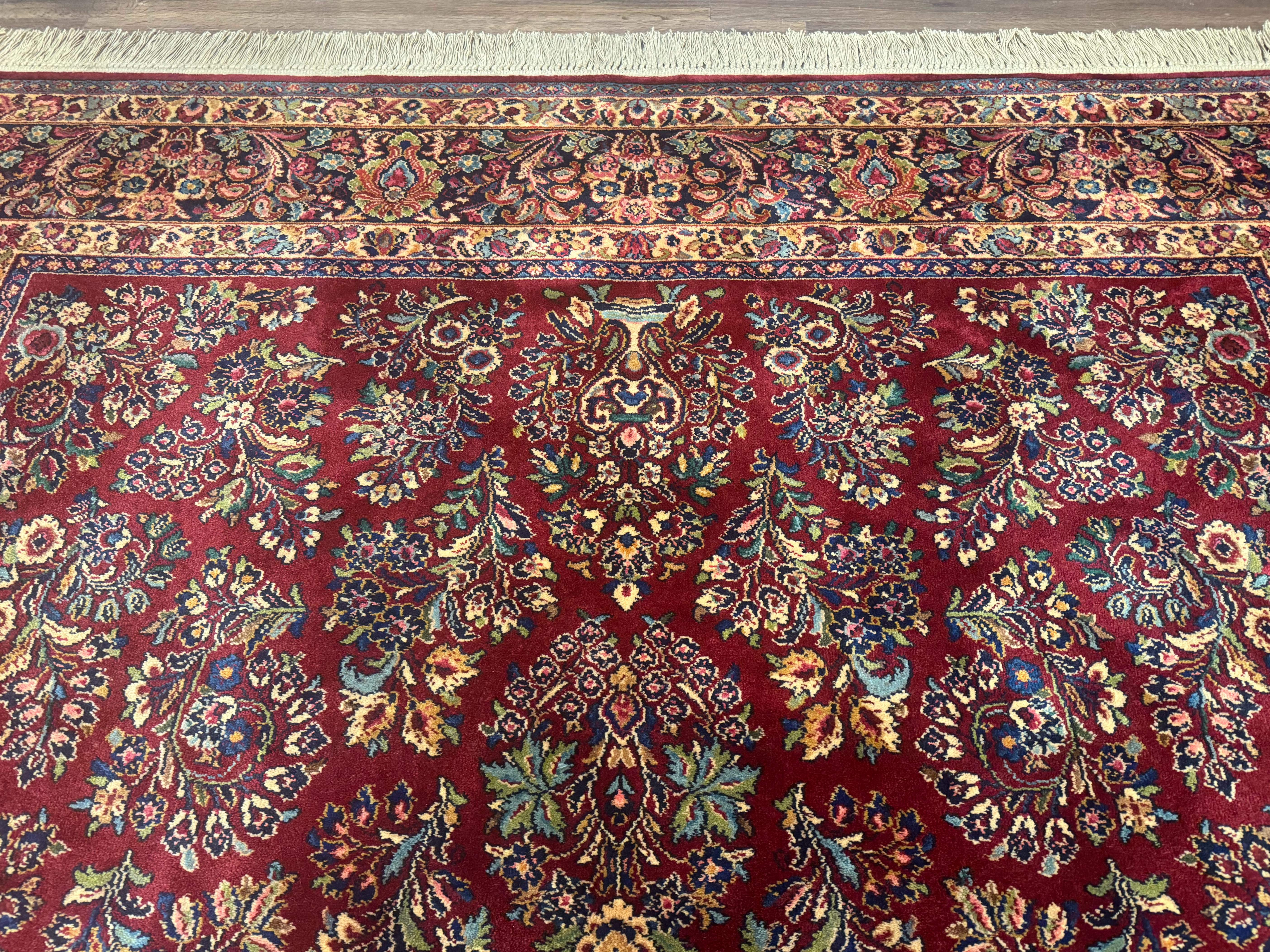 Karastan Rug 8.8 x 12 Red Sarouk #785 - Jewel Rugs