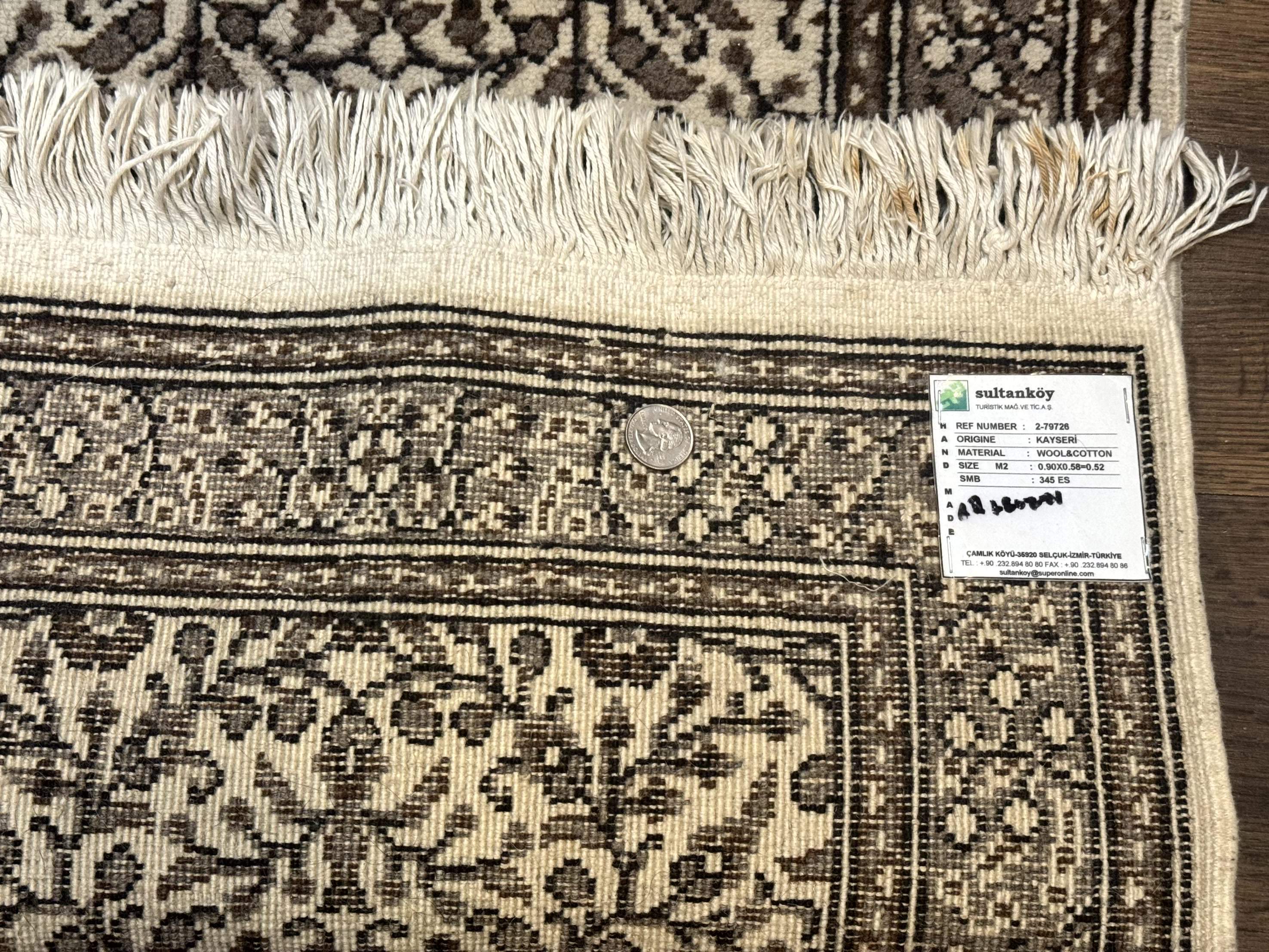 Small Turkish Kayseri Rug 2x3, Allover Pattern - Jewel Rugs