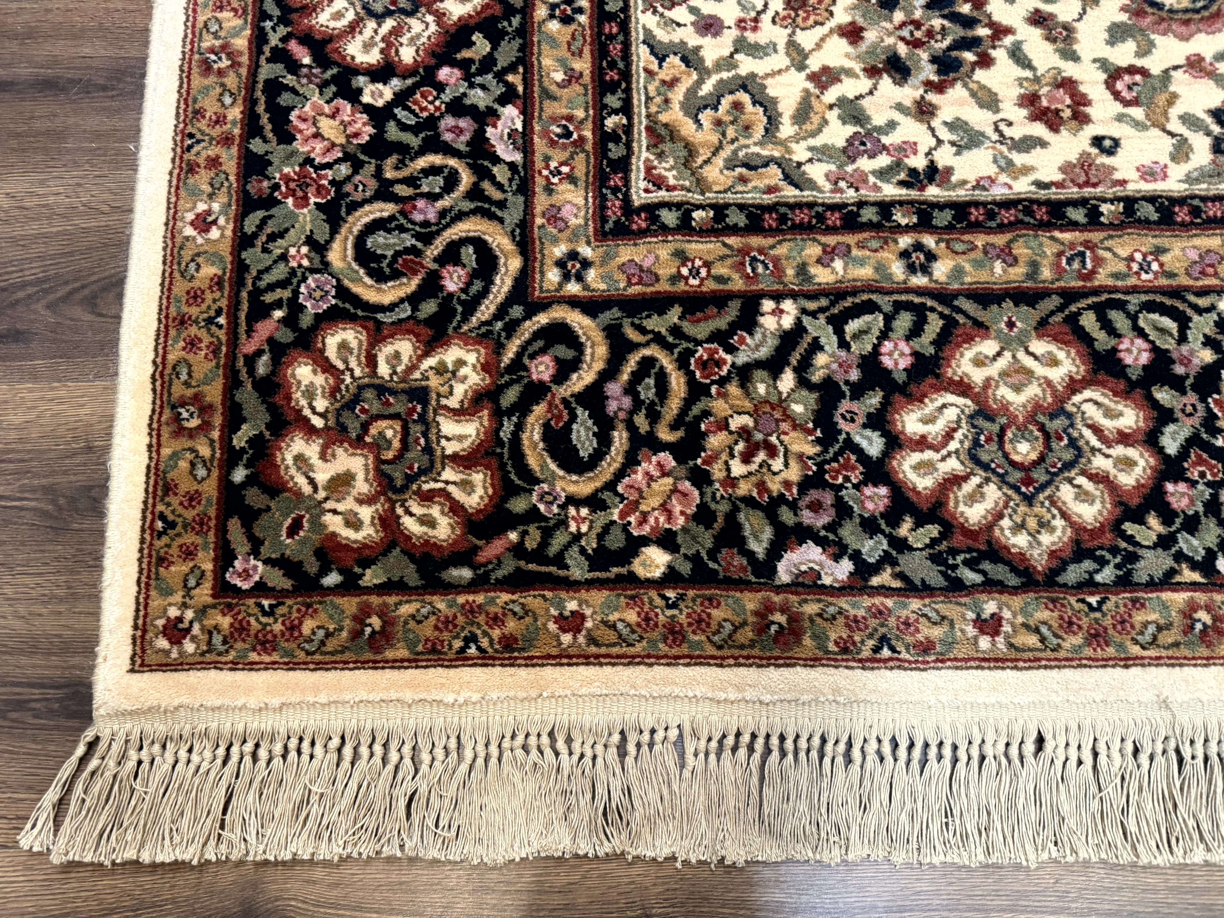 Karastan Rug 8.8 x 12 Ivory Indo Kirman #700/706, Wool Original Series - Jewel Rugs