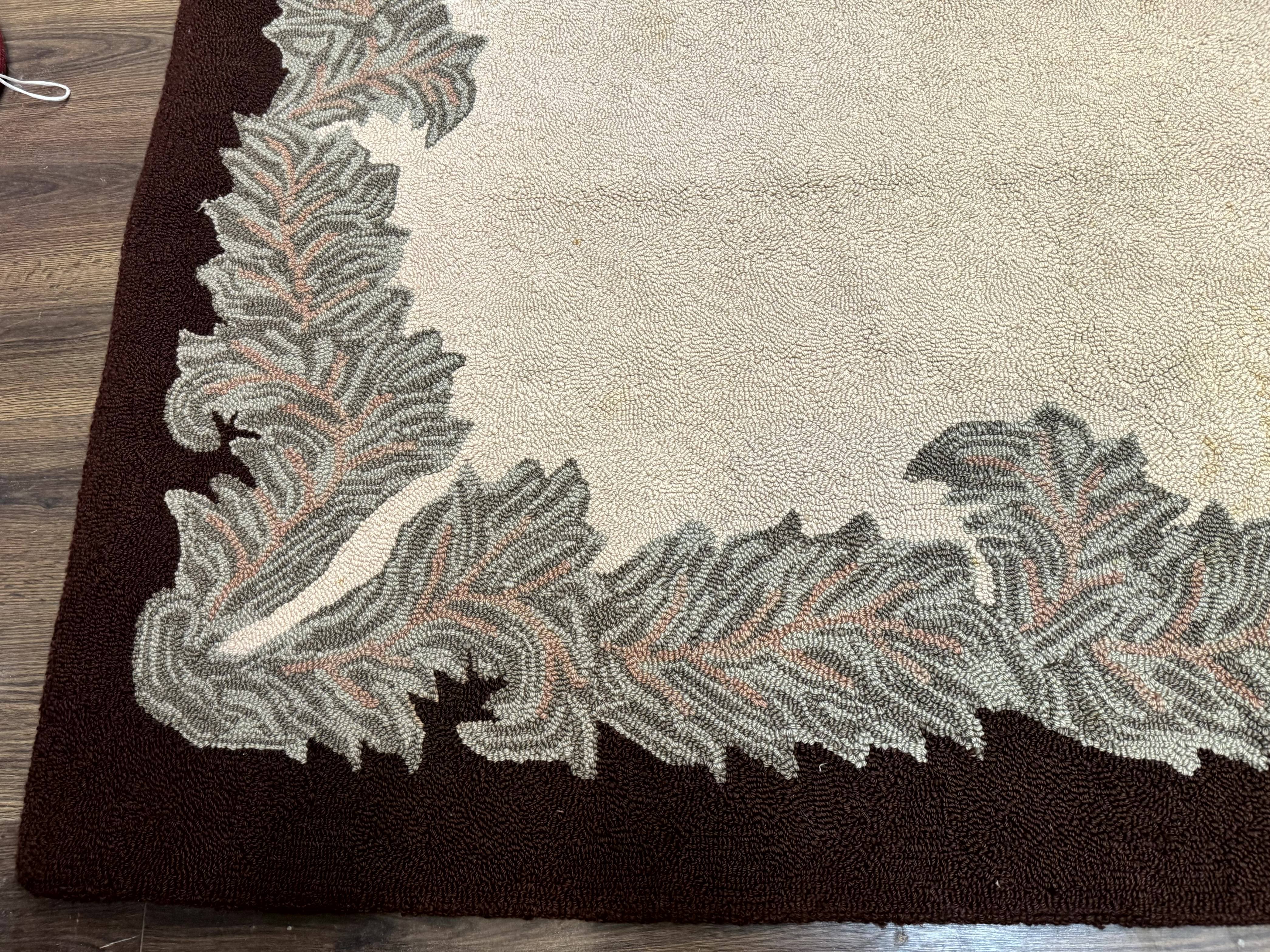 Palace Size American Hooked Rug 11x20 Aubusson Style Ivory - Jewel Rugs