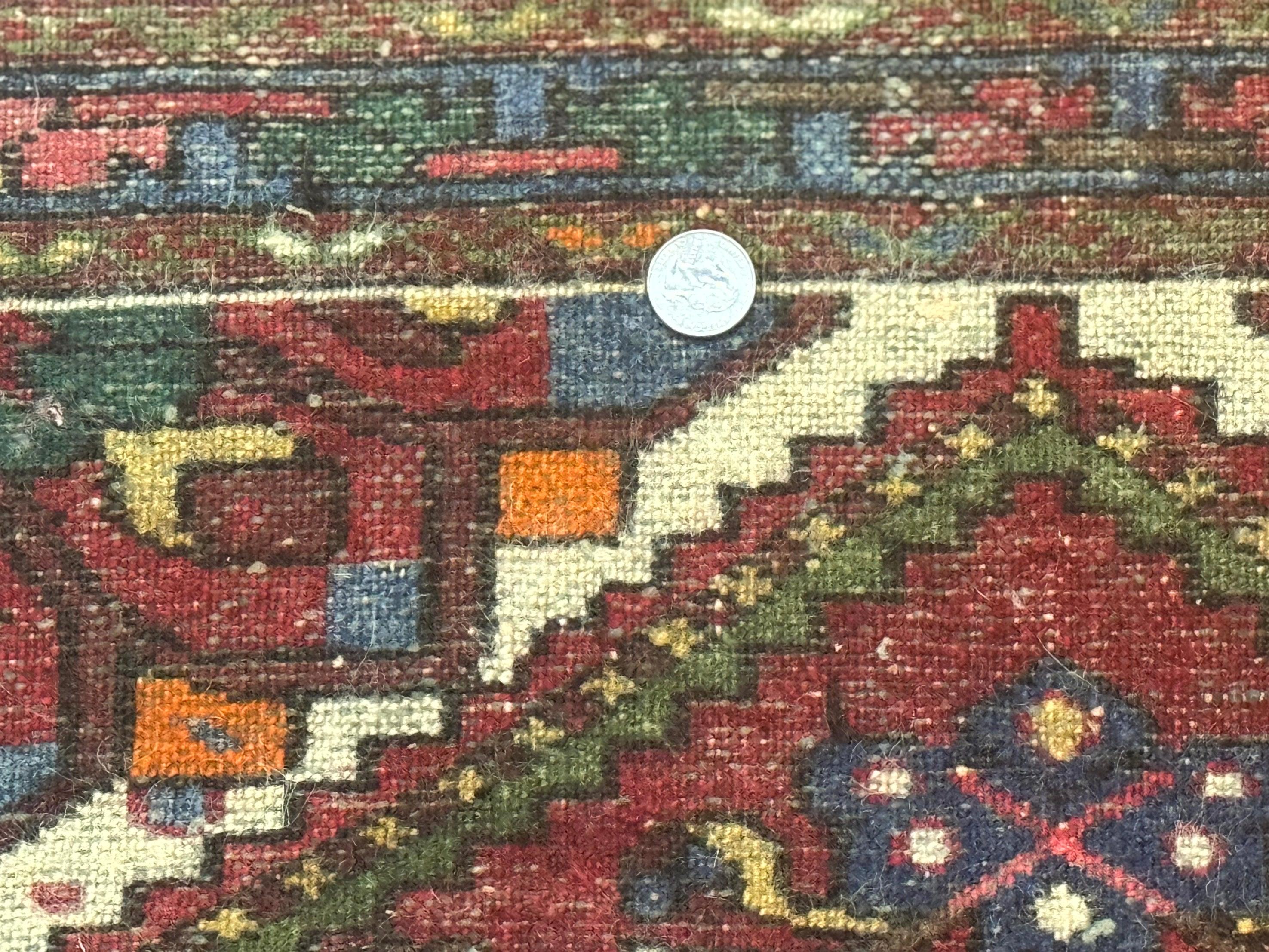 Small Red Persian Tribal Rug 2.6 x 4, Wool Rug, Persian Hamadan Rug - Jewel Rugs