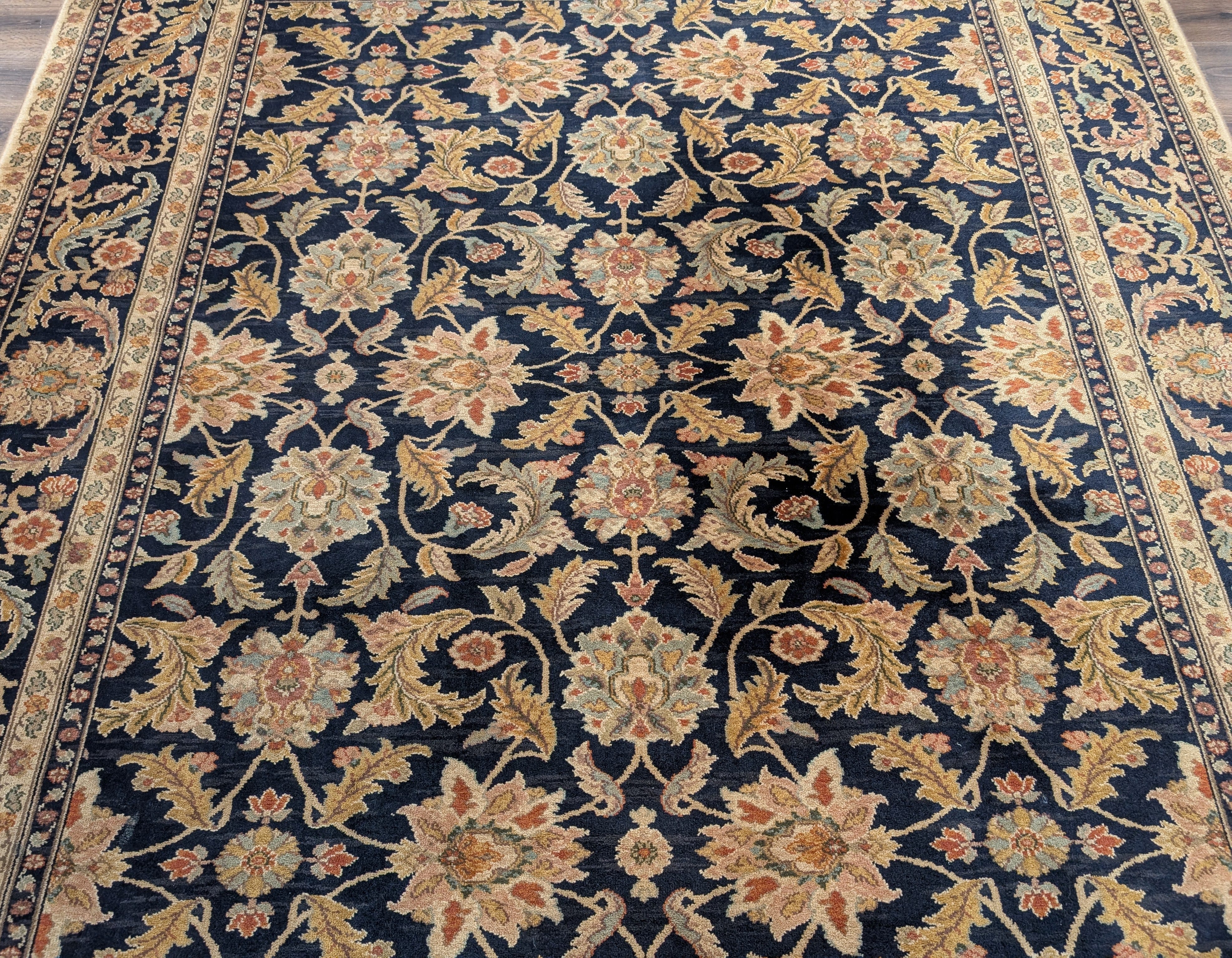 Karastan Rug 8.8 x 10 Antique Legends Agra Black Wool Carpet - Jewel Rugs