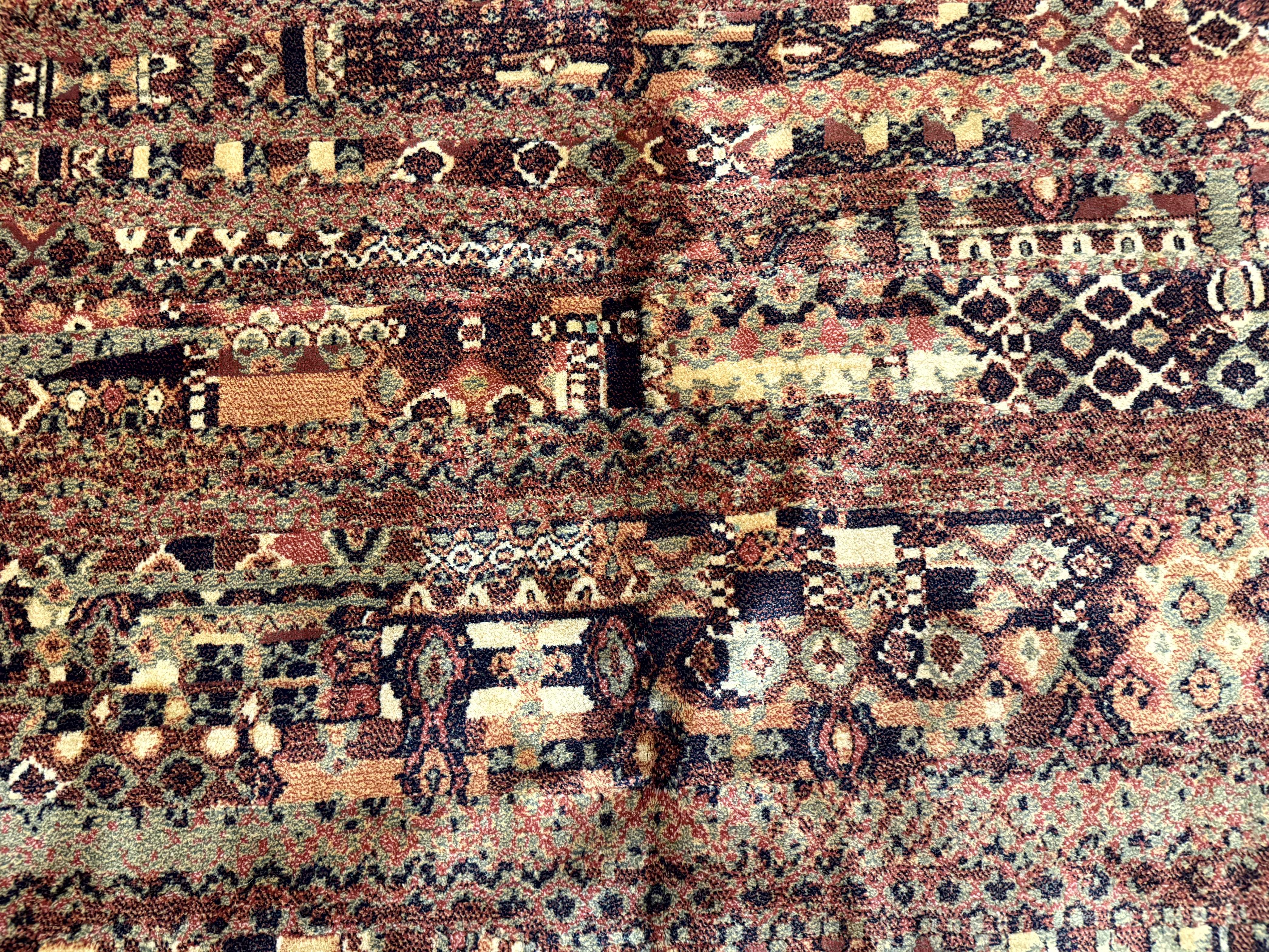 Couristan Rug 8x11 Brown Contemporary Wool Belgium Power Loomed Carpet - Jewel Rugs