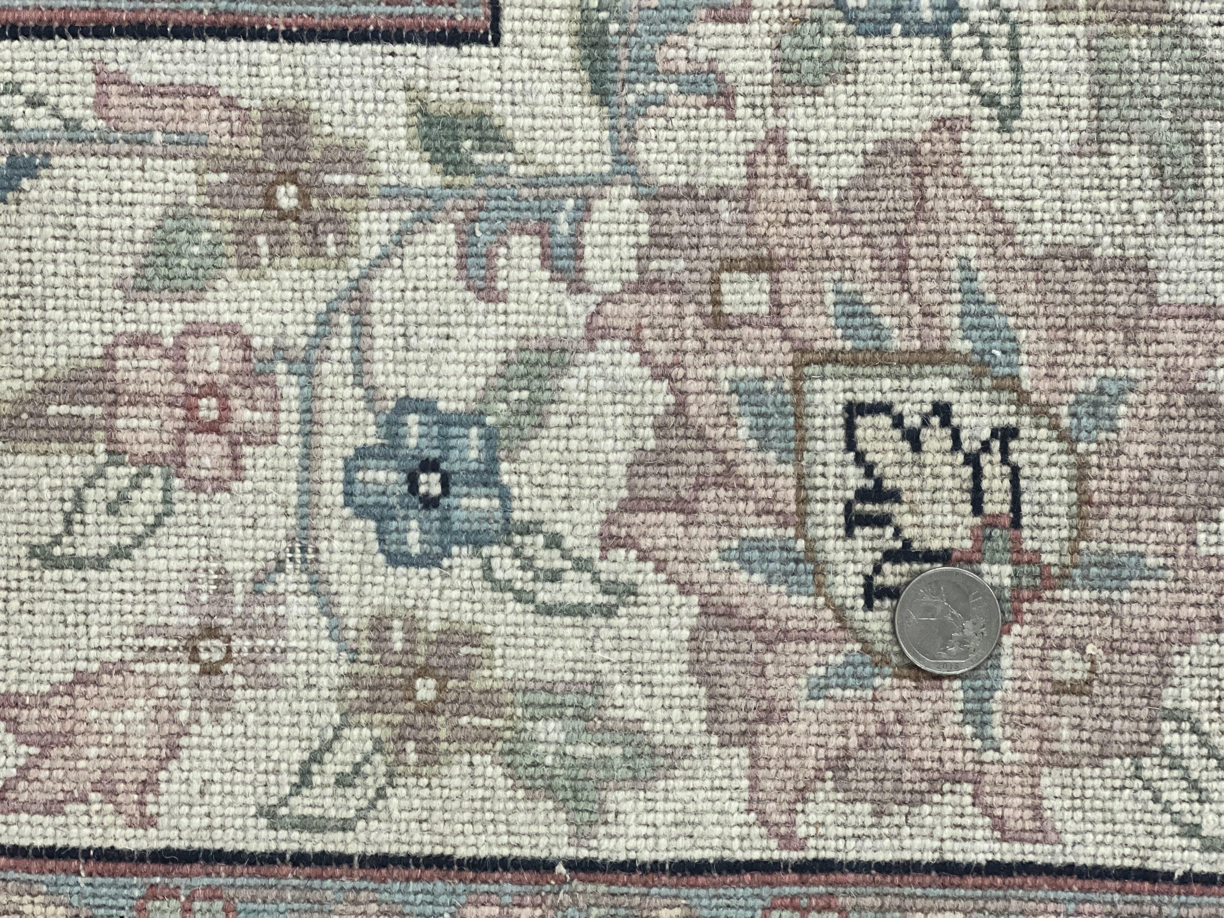 Indo Persian Rug 9x12, Navy Blue and Ivory/Cream, Floral Allover, Wool Vintage Handmade Carpet - Jewel Rugs