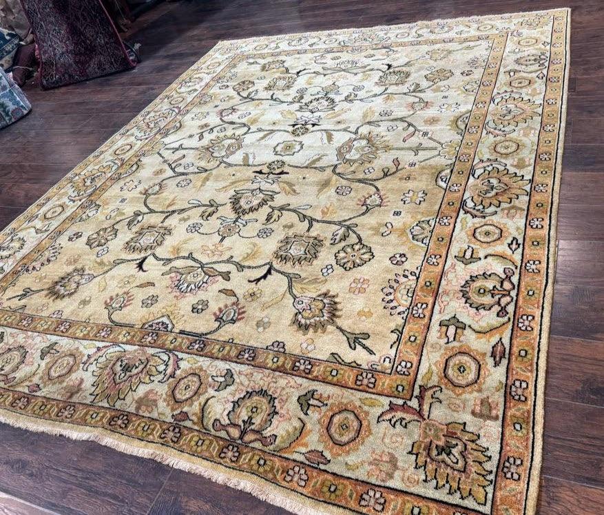 Turkish Oushak Rug 8x10, Vintage Wool Carpet - Jewel Rugs