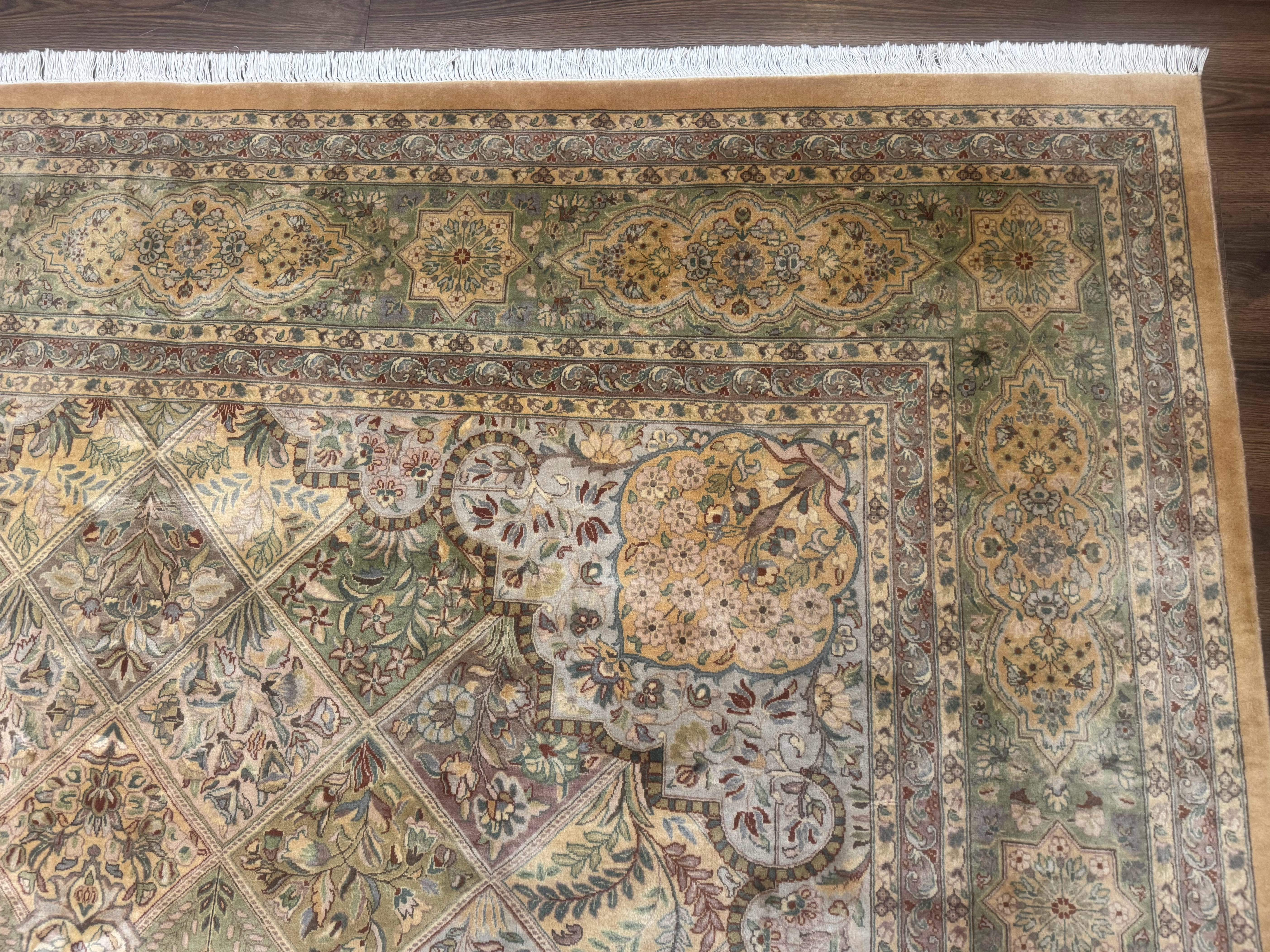 Pak Persian Rug 9x12, Diamond Panel Design, Fine 225 KPSI, Wool - Jewel Rugs