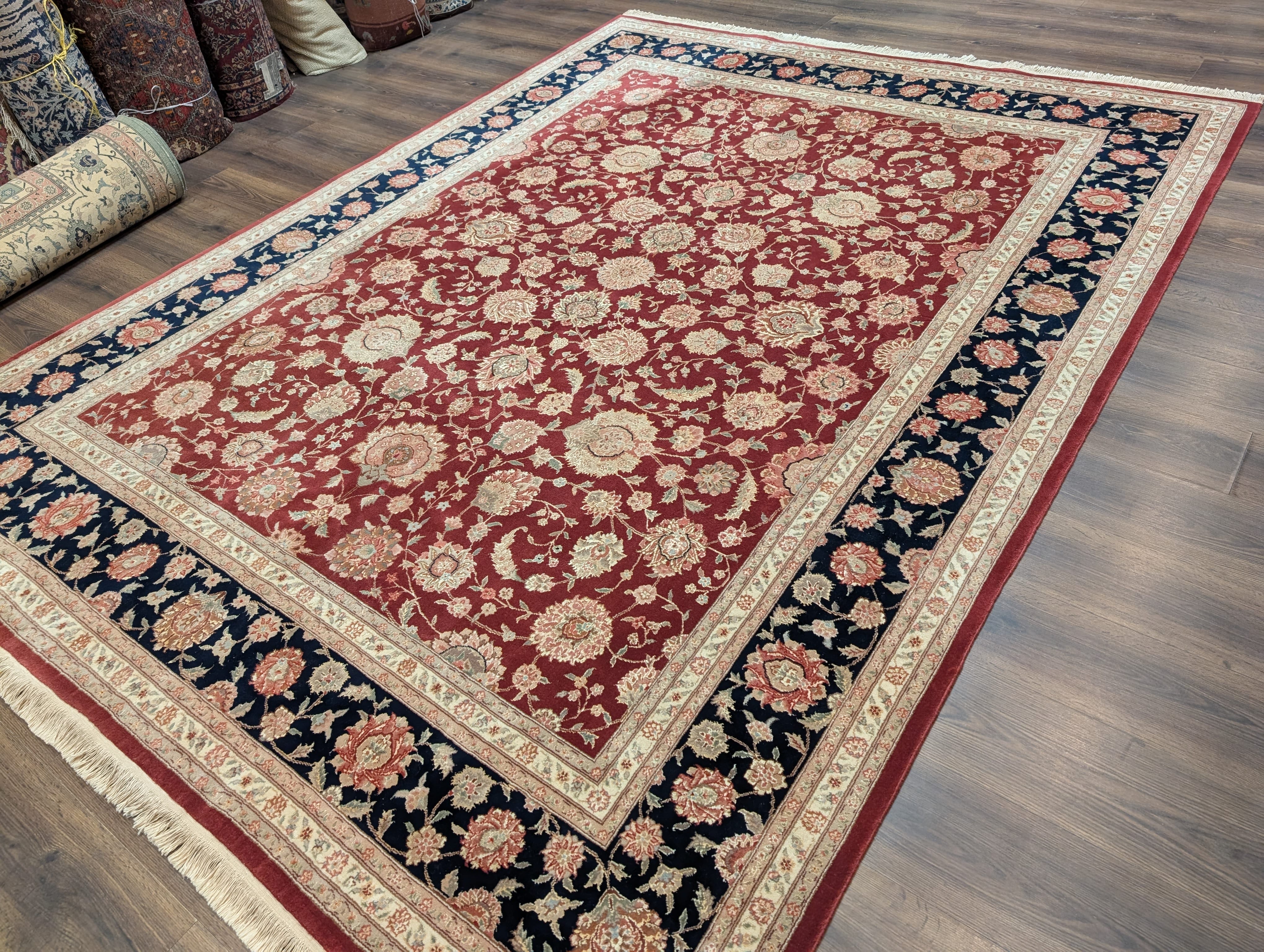 Pak Persian Rug 8x10, Allover Design, Hand-Knotted Wool Carpet, 200 KPSI - Jewel Rugs