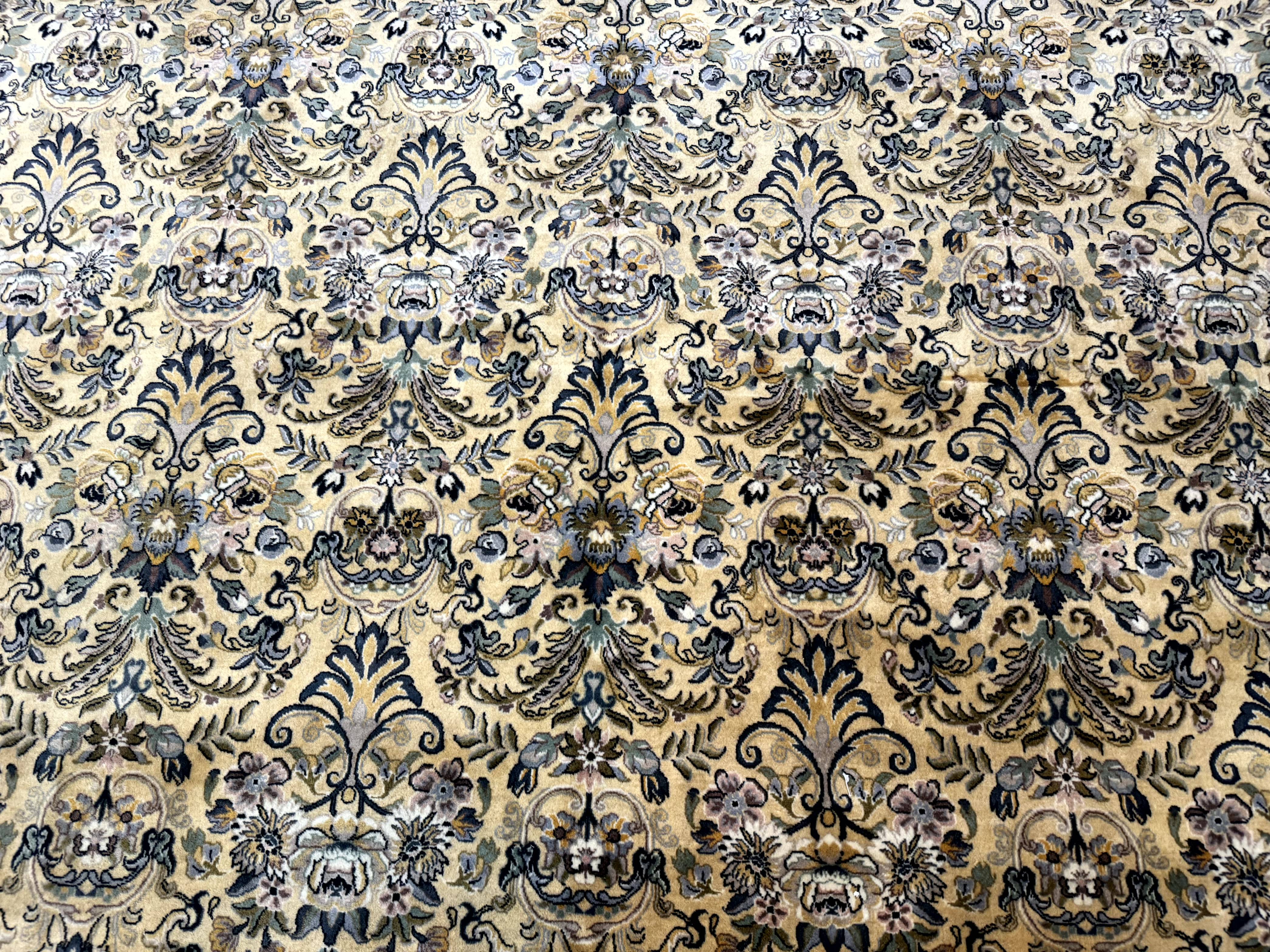 Pak Persian Rug 8x10, Allover Pattern, Fine 225 KPSI, Cream - Jewel Rugs