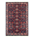 Karastan Rug 5x8, Yuruk Collection #530, Geometric Tribal Wool Pile Vintage Carpet