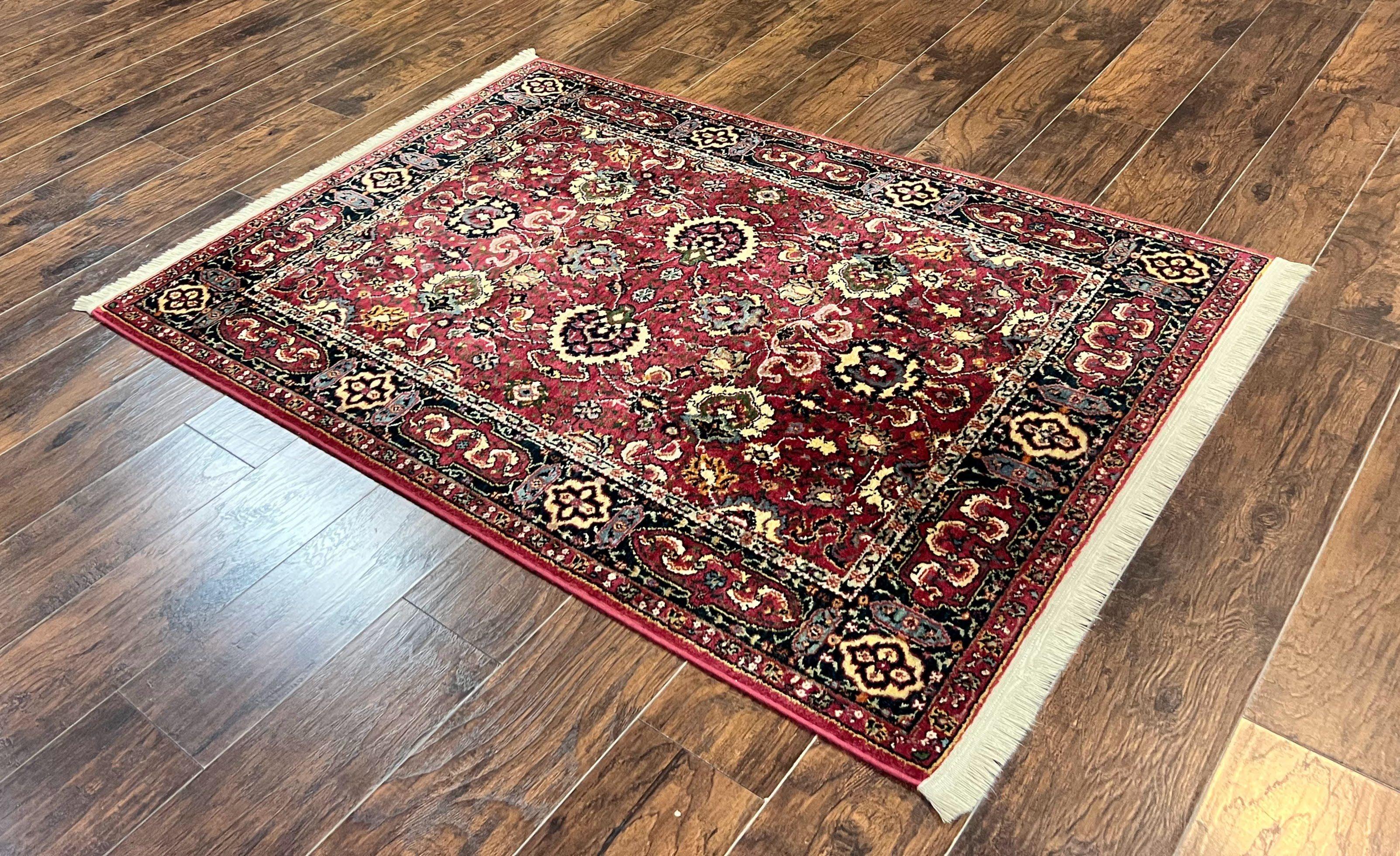 Karastan Rug 4x6, Williamsburg Herati #558, Wool Karastan Carpet, Vintage Karastan Persian Area Rug, Wool Pile - Jewel Rugs