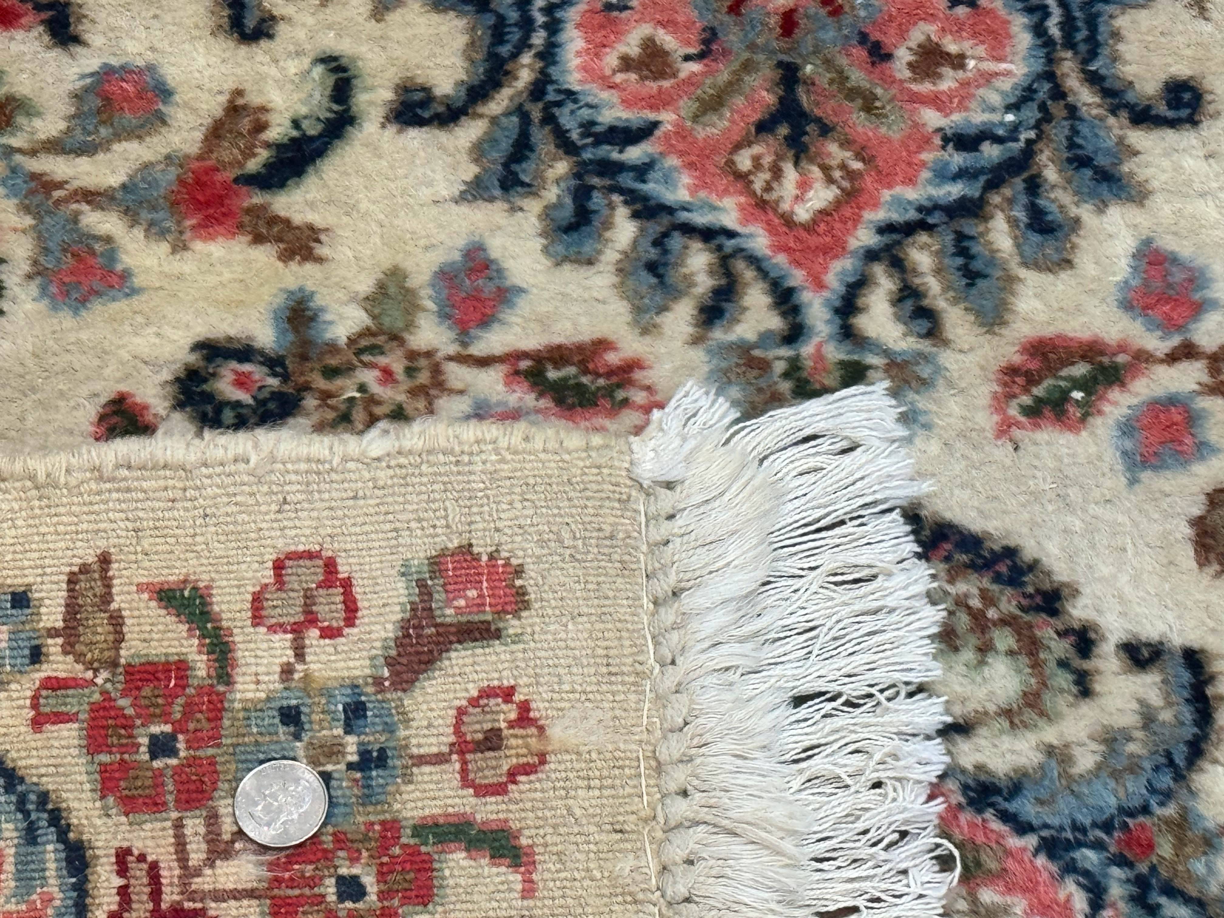 Palace Size Persian Kerman Rug 12x15, Floral, Semi Antique, Hand Knotted Wool Carpet - Jewel Rugs