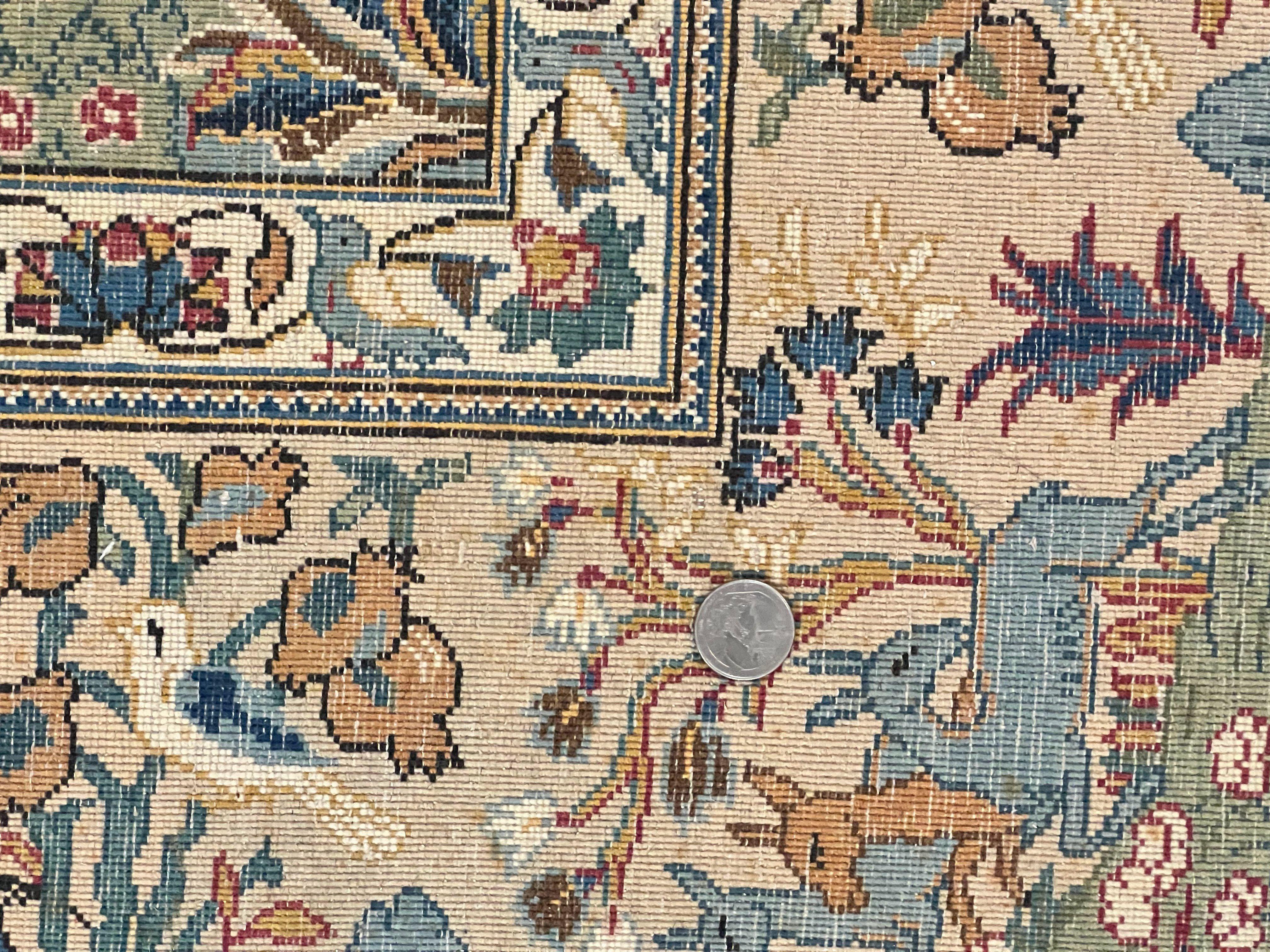 Persian Kashan Pictorial Rug 4.6 x 7, Hunting Scene, SIgned by Masterweaver, Animal Pictorials, Rare, Handmade, Wool, Vintage, Very Fine - Jewel Rugs