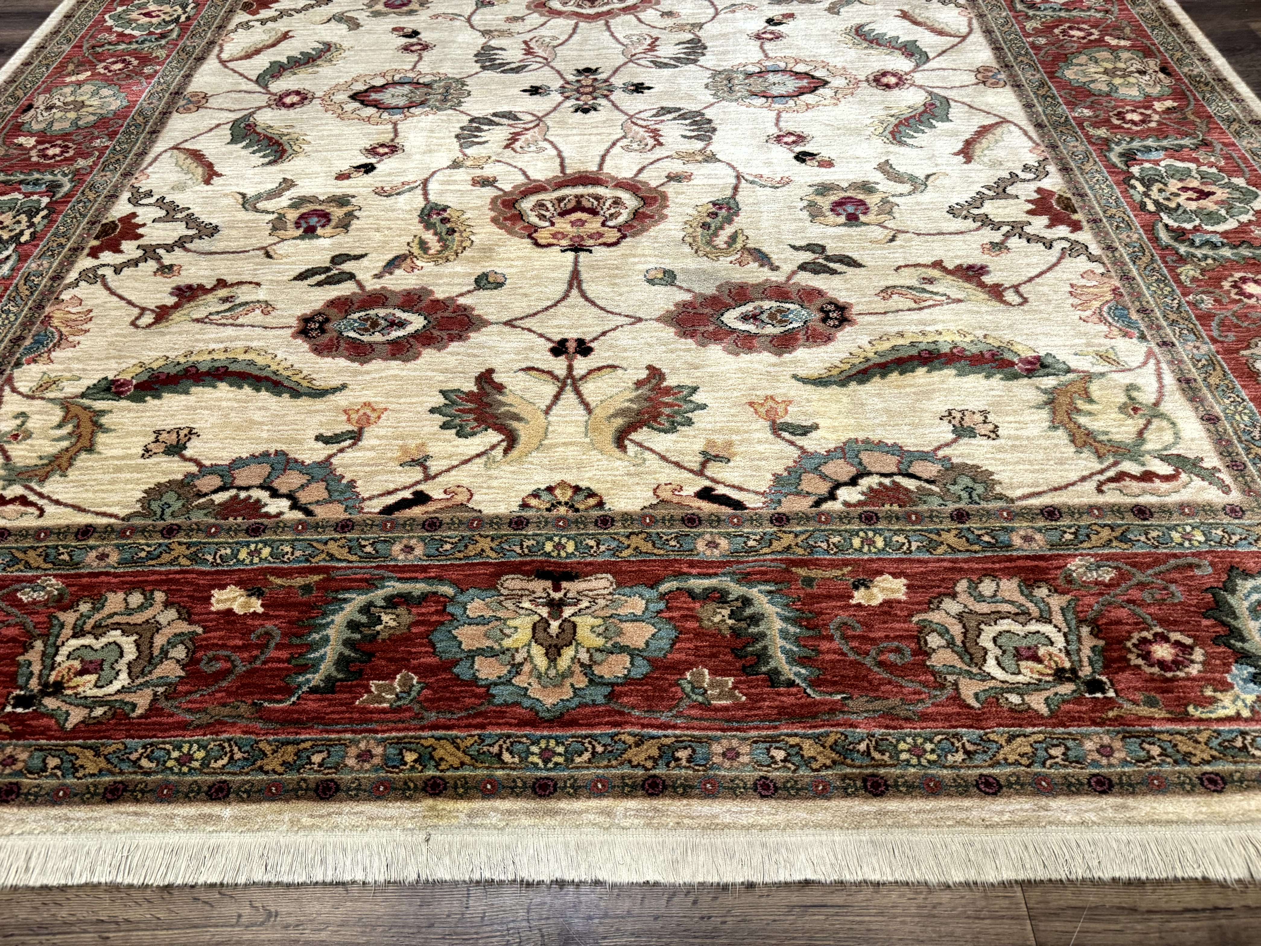 Karastan Rug 8.8 x 10, Ashara Agra Ivory #549, Wool, Vintage - Jewel Rugs