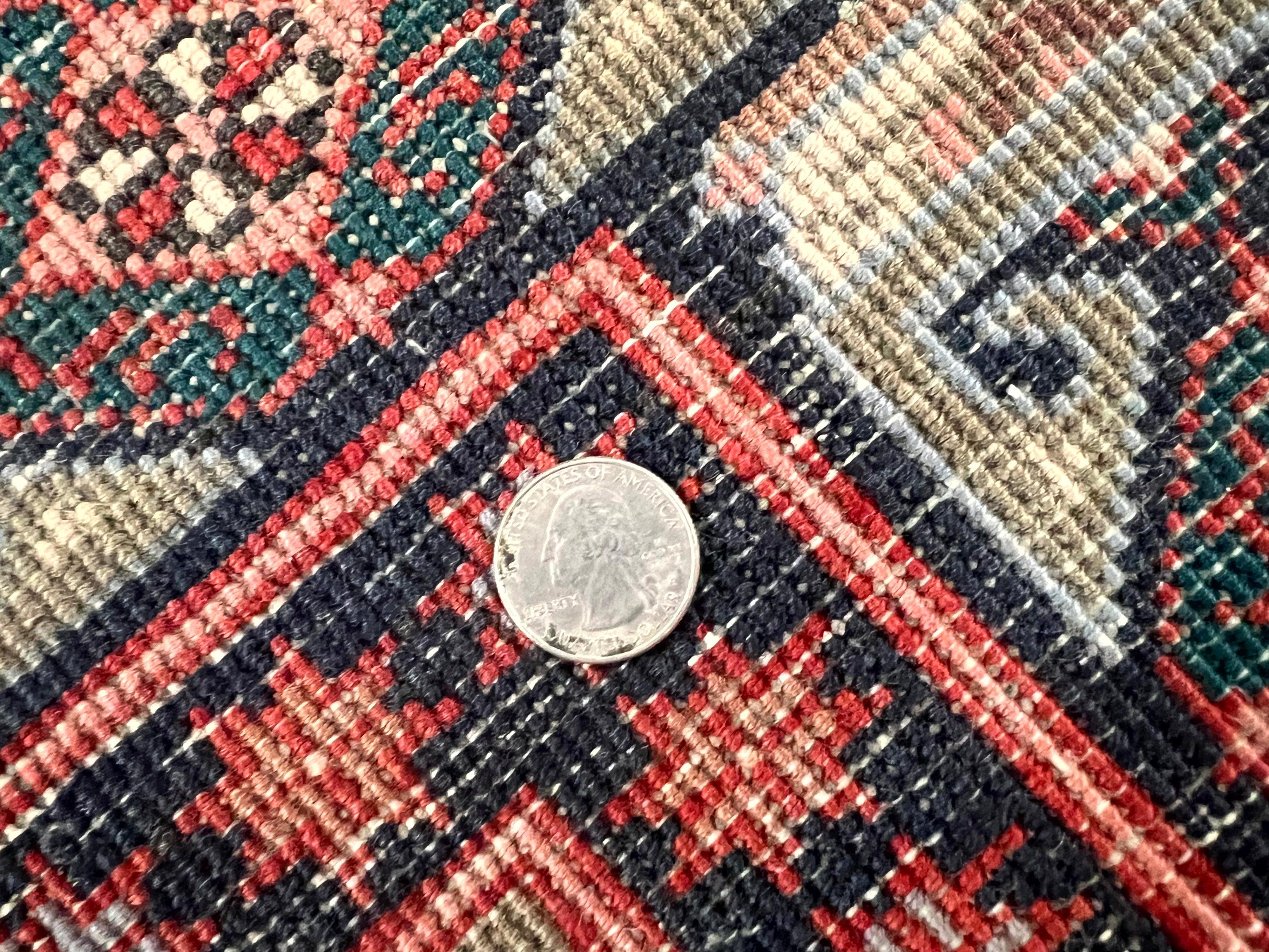 Persian Wide Runner Rug 4.8 x 10, Persian Kalegi Ardabil Rug, Perpedil Caucasian Rug, Antique Handmade Wool Carpet, Navy Blue Red, Tribal Rug - Jewel Rugs